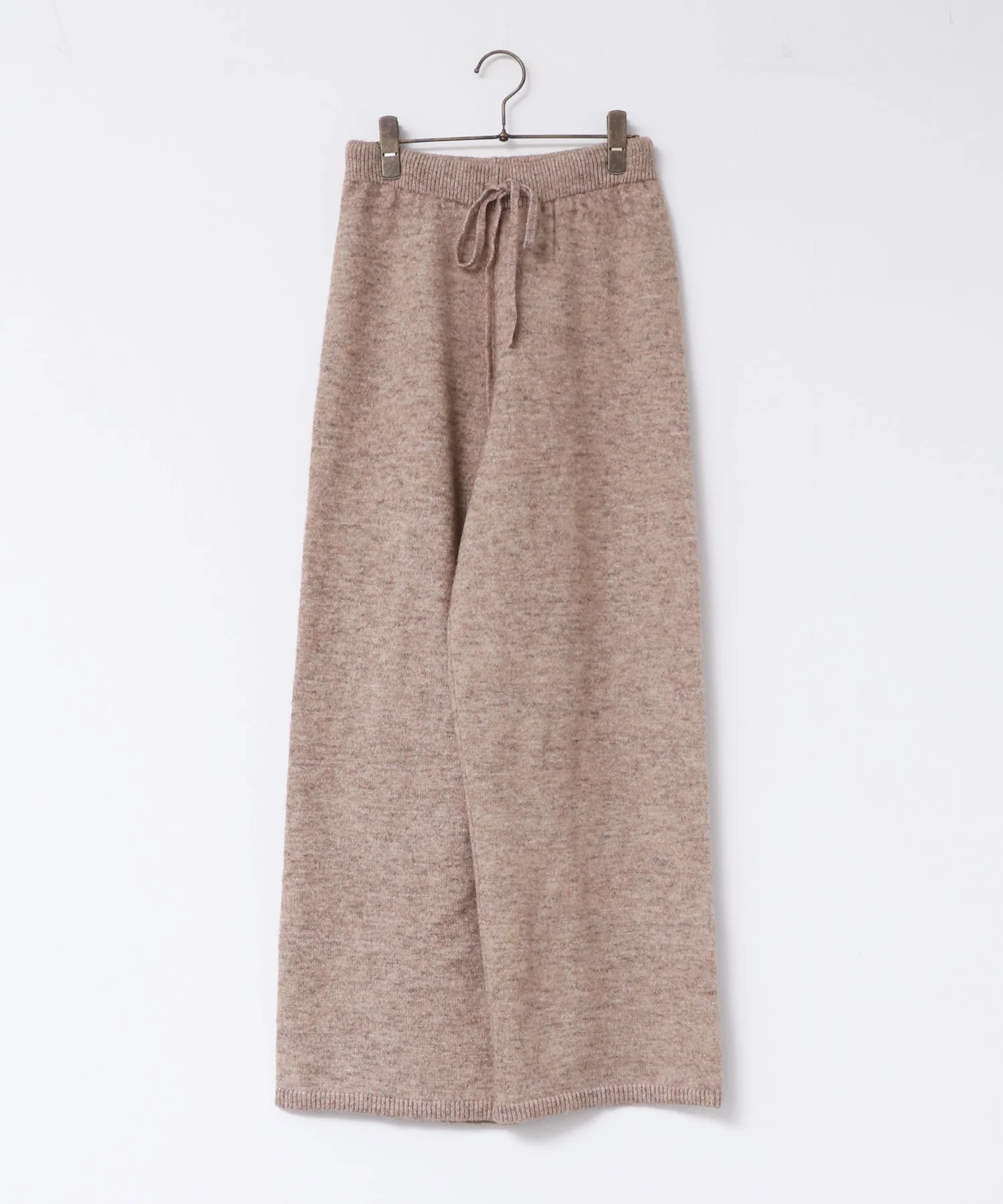 ウール混 ニットパンツ