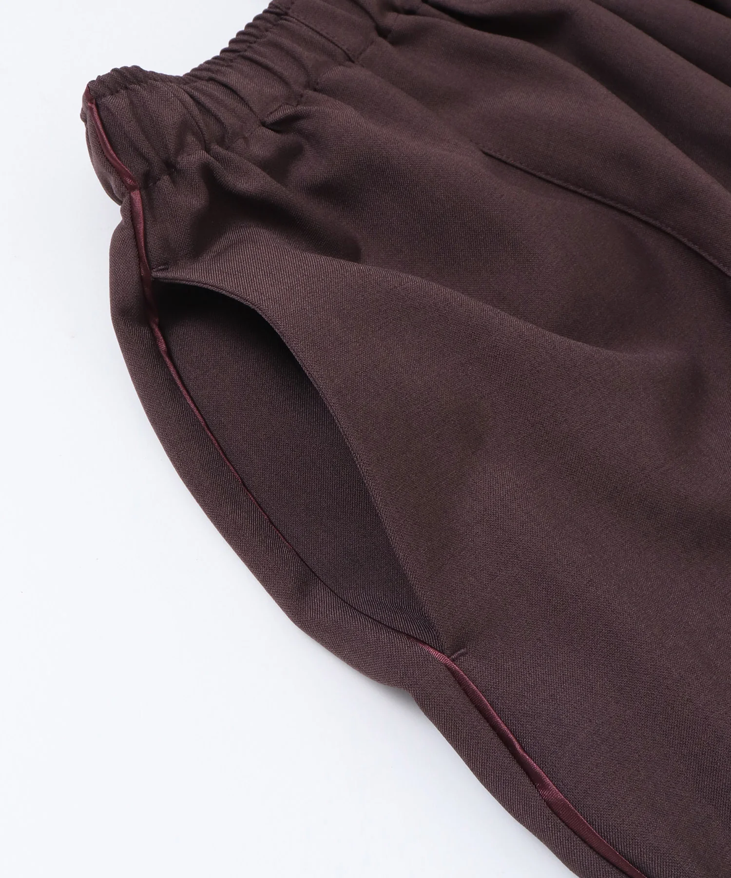 サイドライン ワイドストレートパンツ