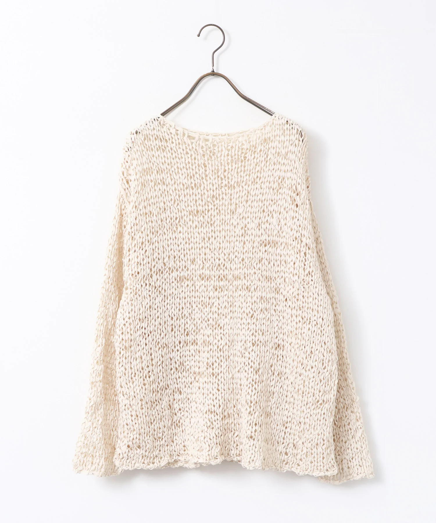 ペーパーヤーン 透かし編みニット