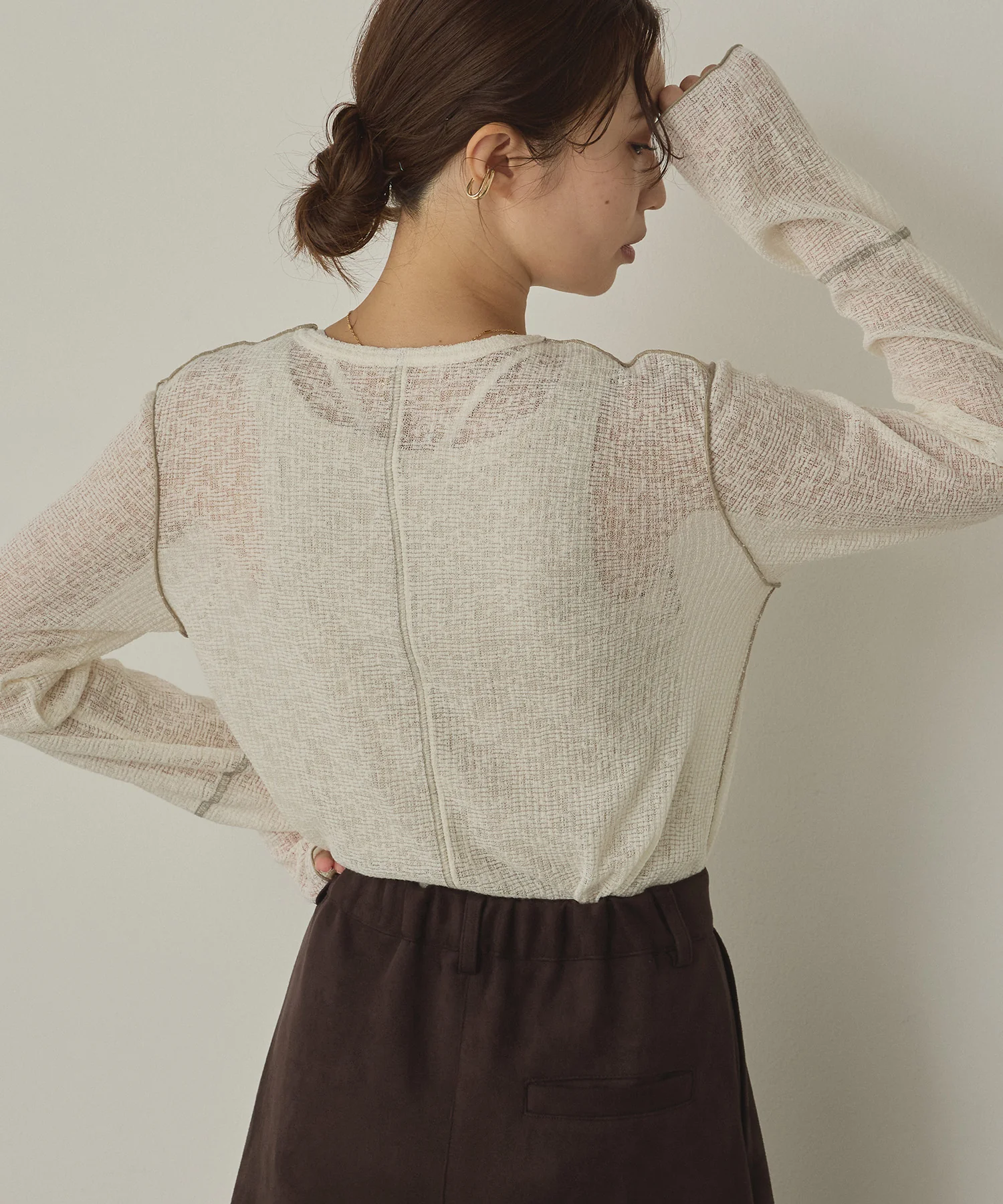 【新色追加】配色メロウ シアートップス