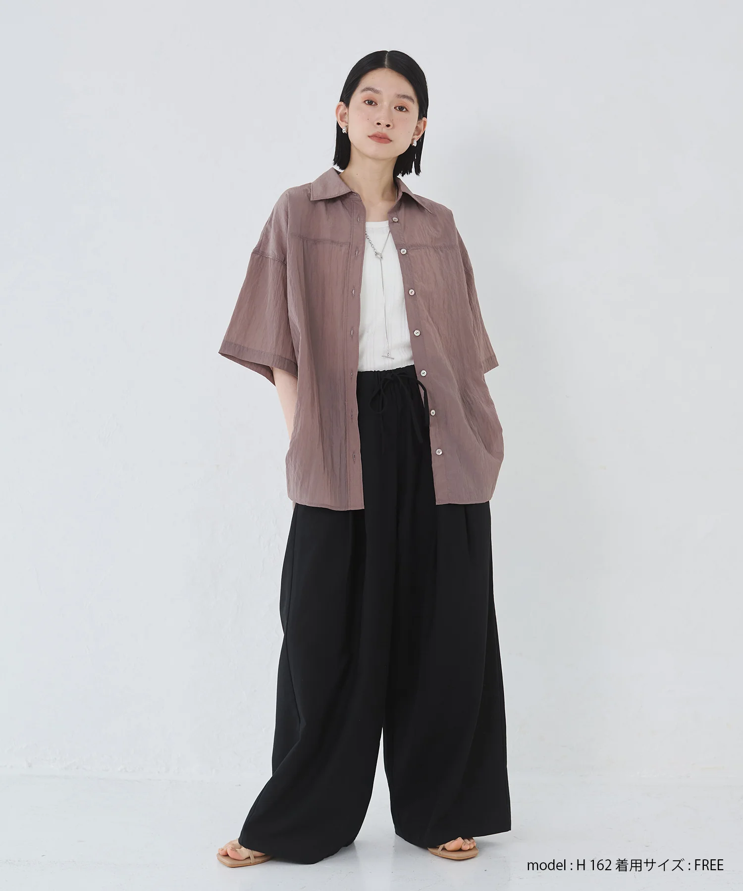 ワッシャー加工 2WAYシャツ