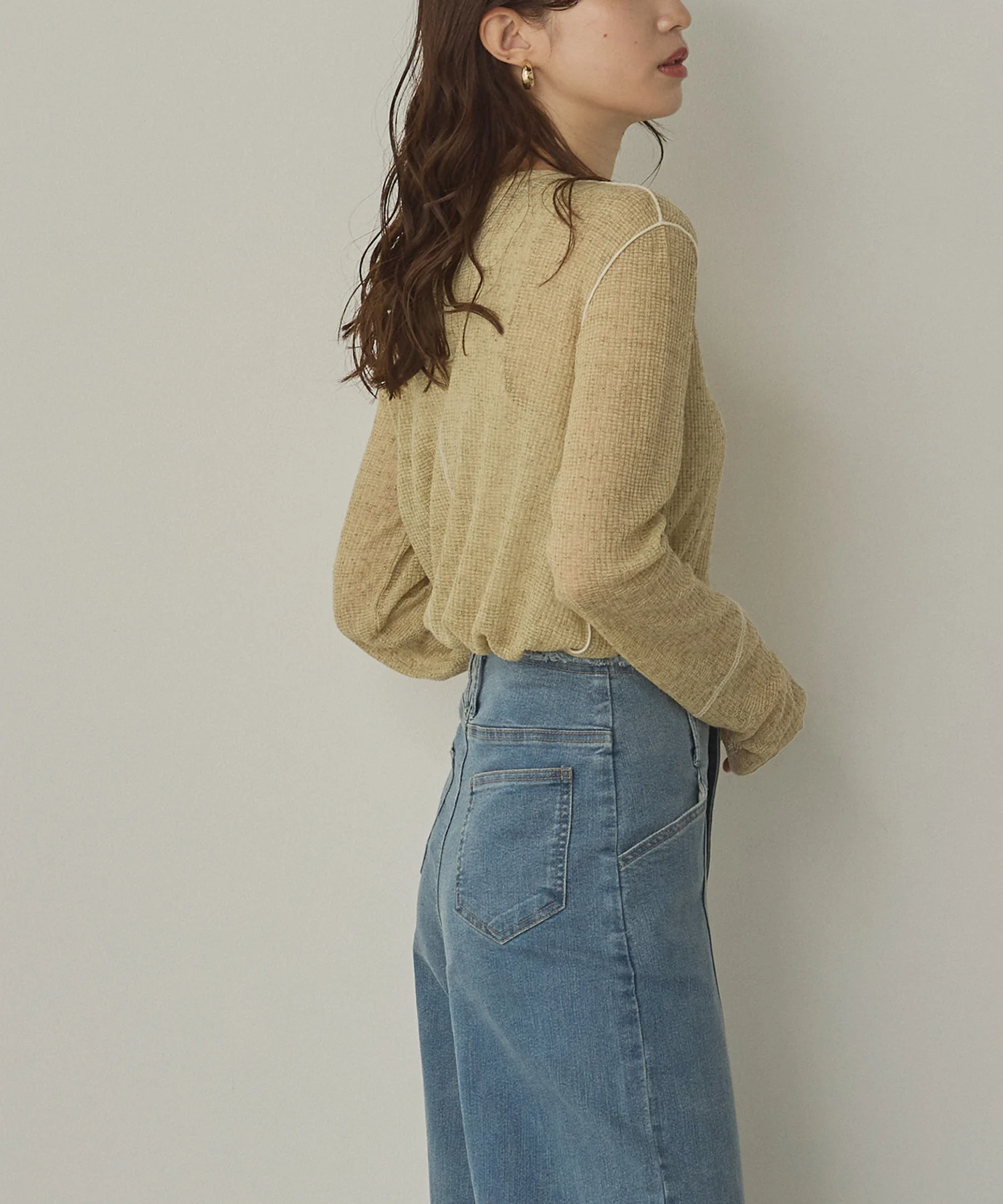 【新色追加】配色メロウ シアートップス