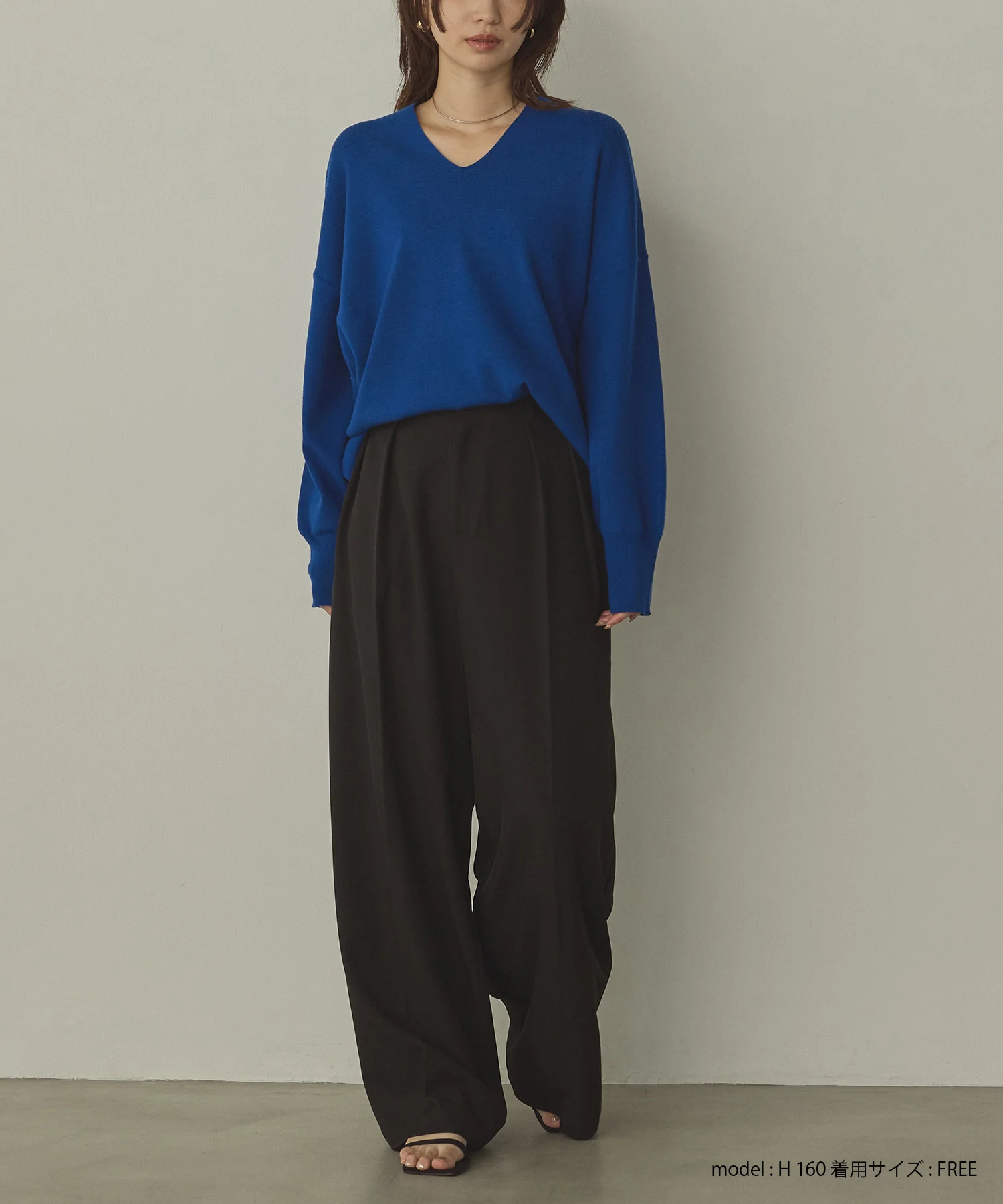 ポリツイル タックパンツ