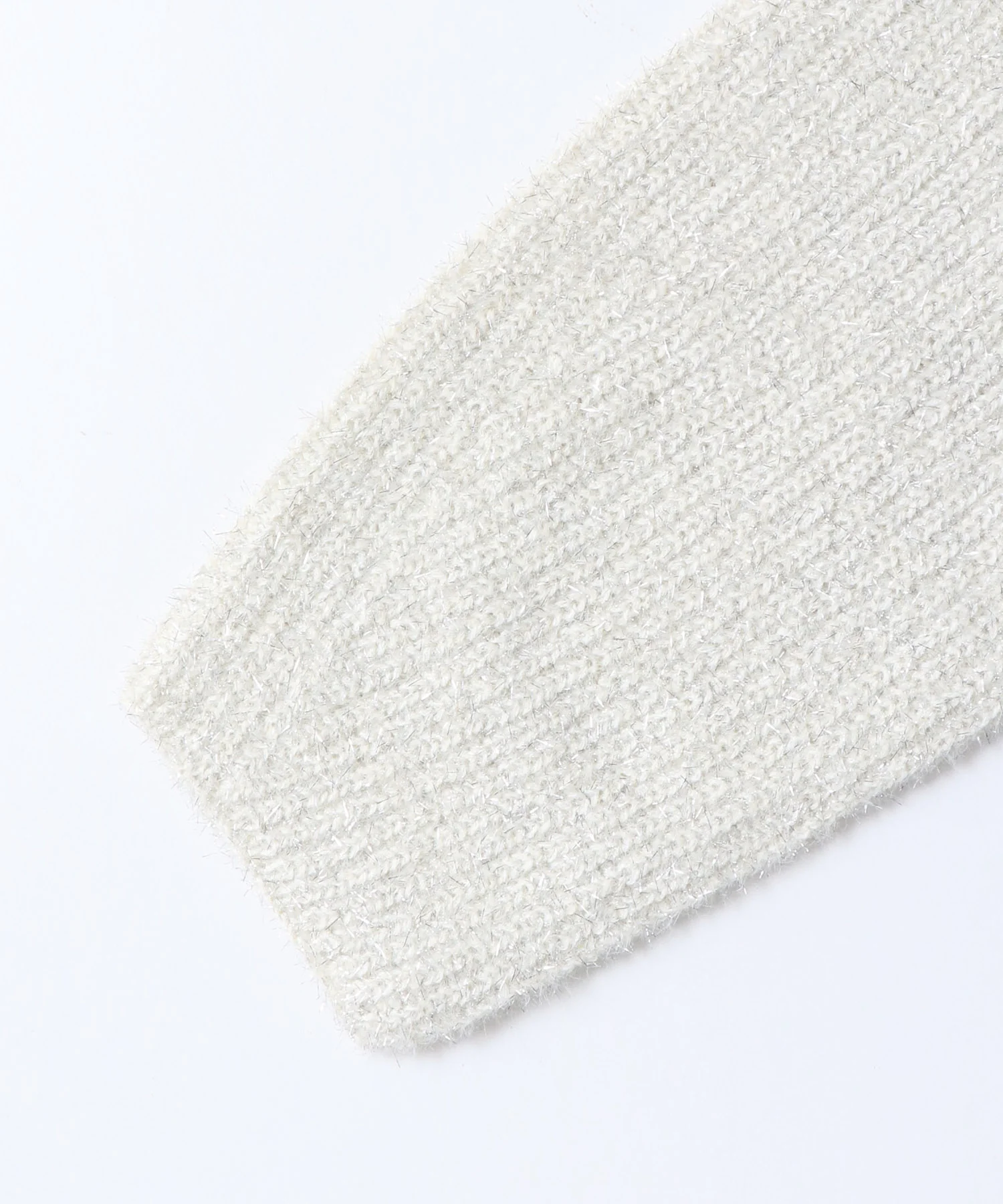 ラメフェザーニット Wジップブルゾン