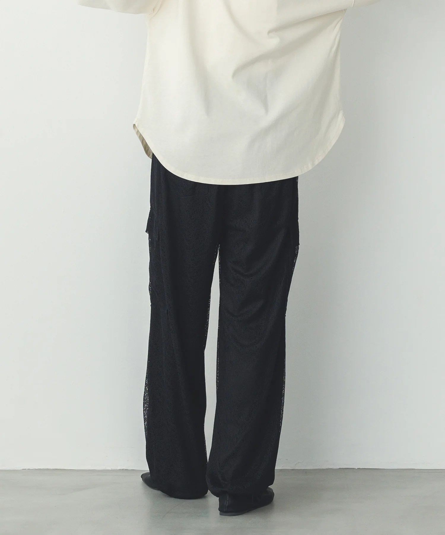 メッシュレース カーゴパンツ