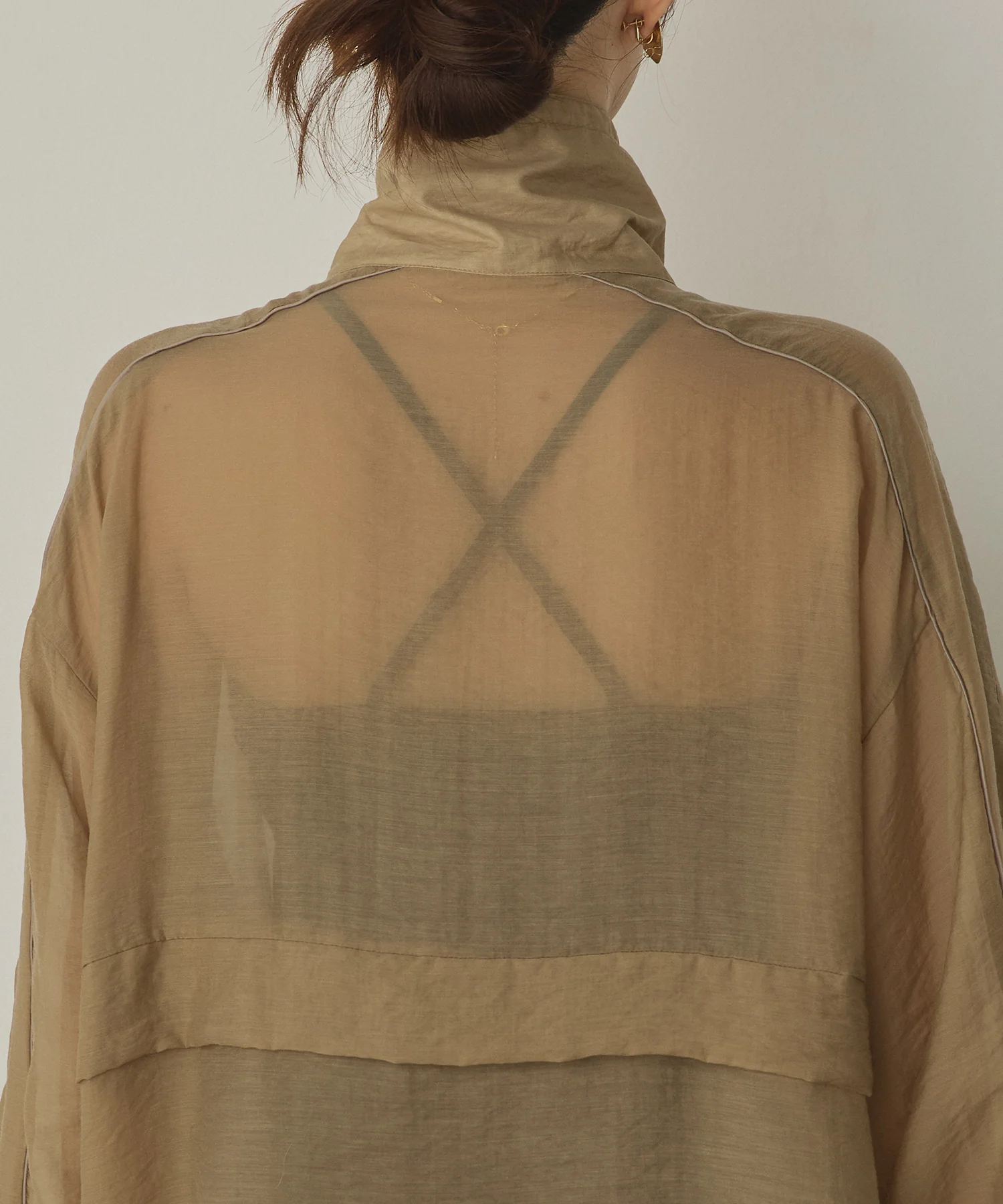 セルロース ナイロンシアー Wジップブルゾン