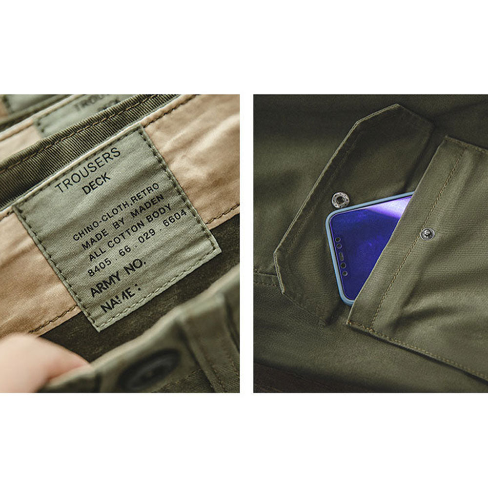 イギリス海軍ワークパンツ　チノ生地