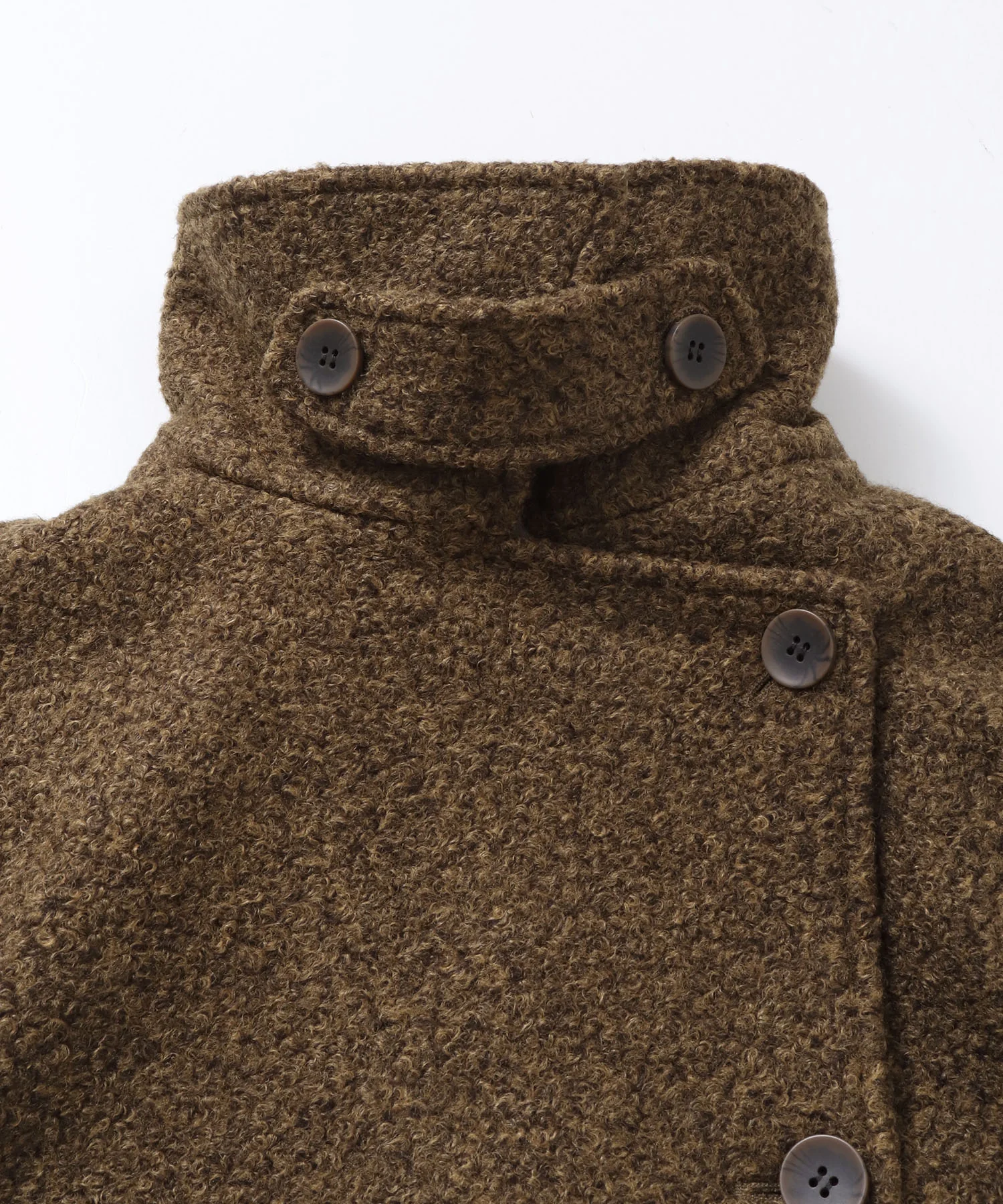 くるくるブークレ ミディアムコート