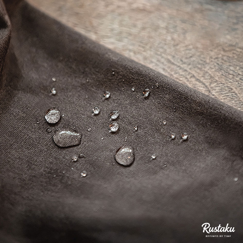 ブリティッシュスタイル　防水・防風ワックスロングコート