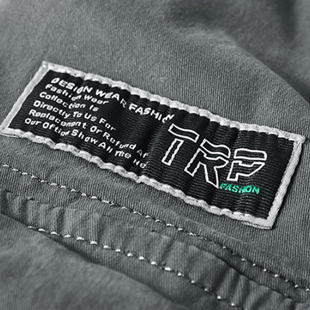 ミリタリー風　裾絞りパラトルーパーパンツ