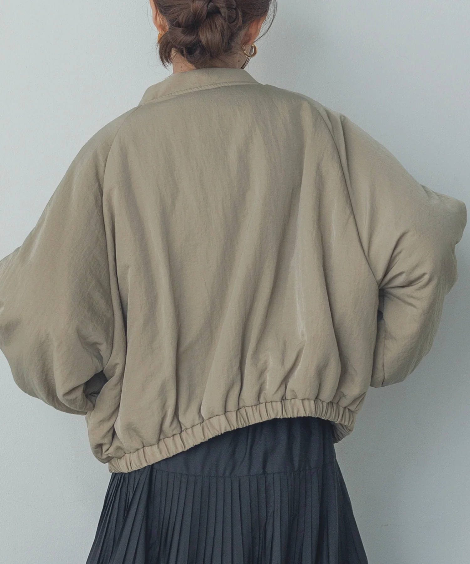 ナイロンツイル バルーンブルゾン