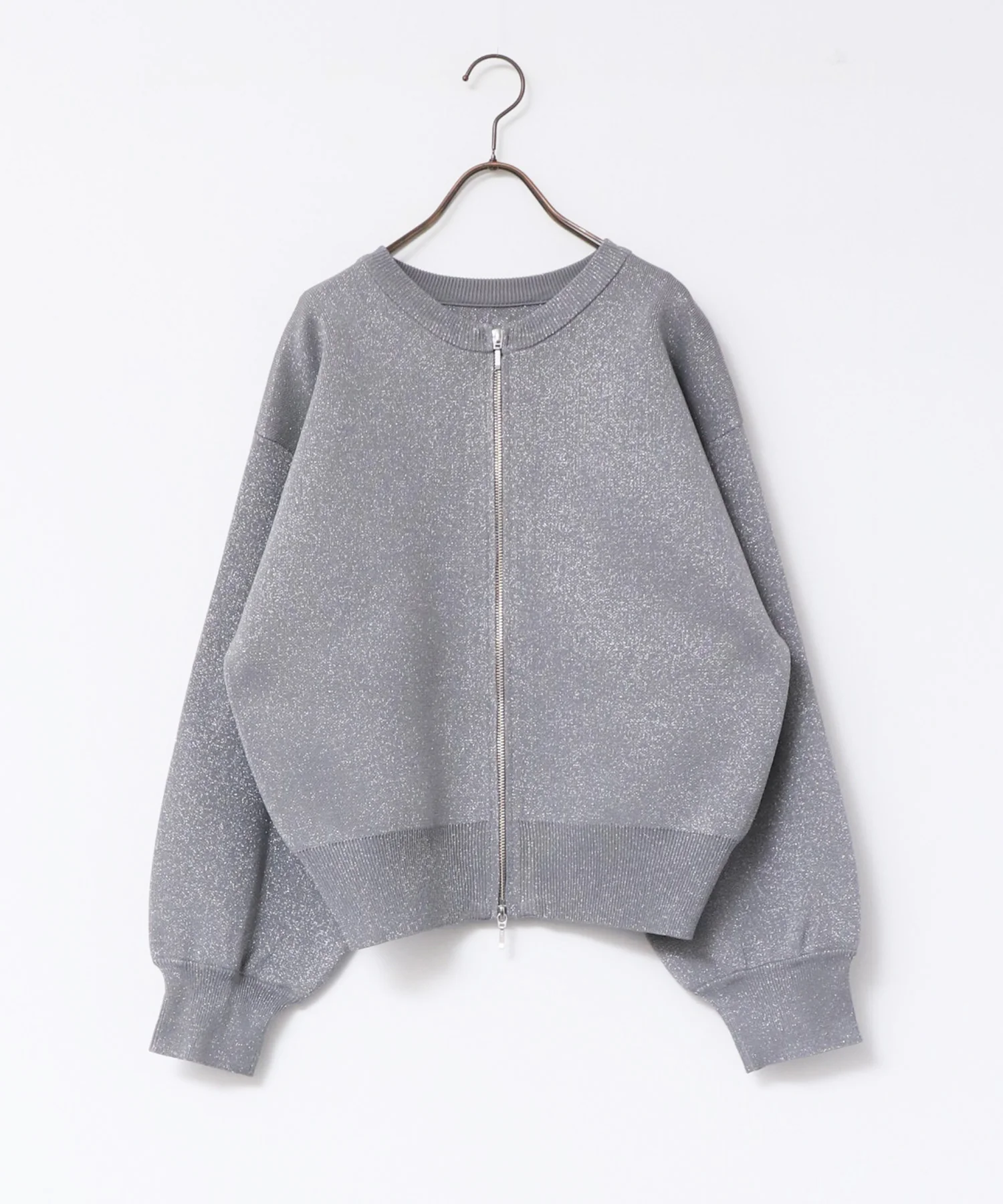 【WEB限定/別注】ジップショートカーディガン