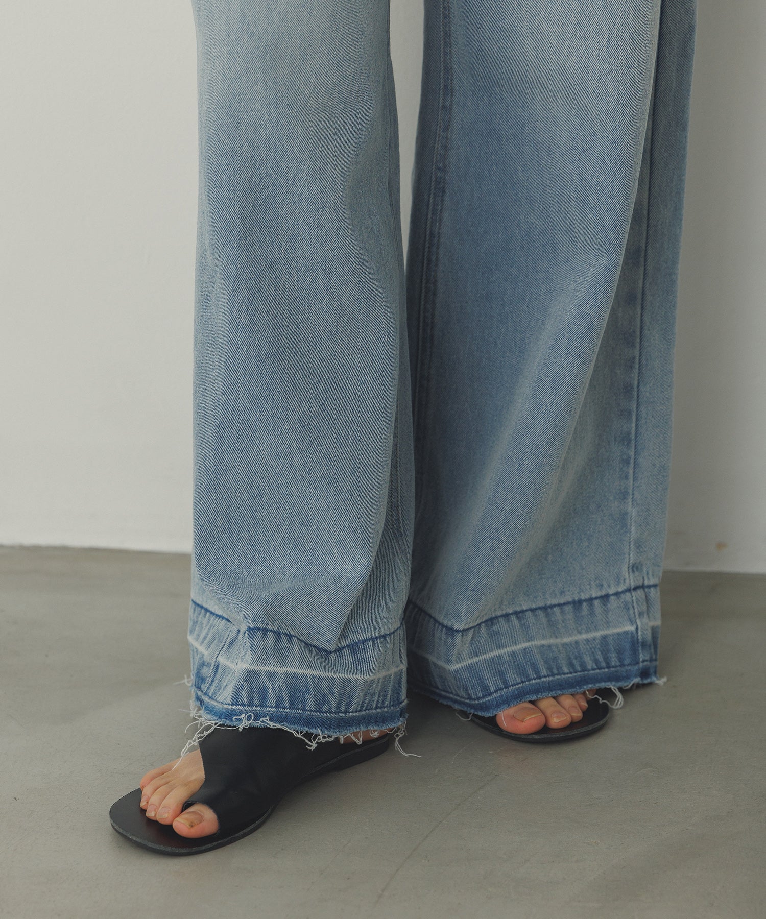 オーバーダイ デニムバギーパンツ