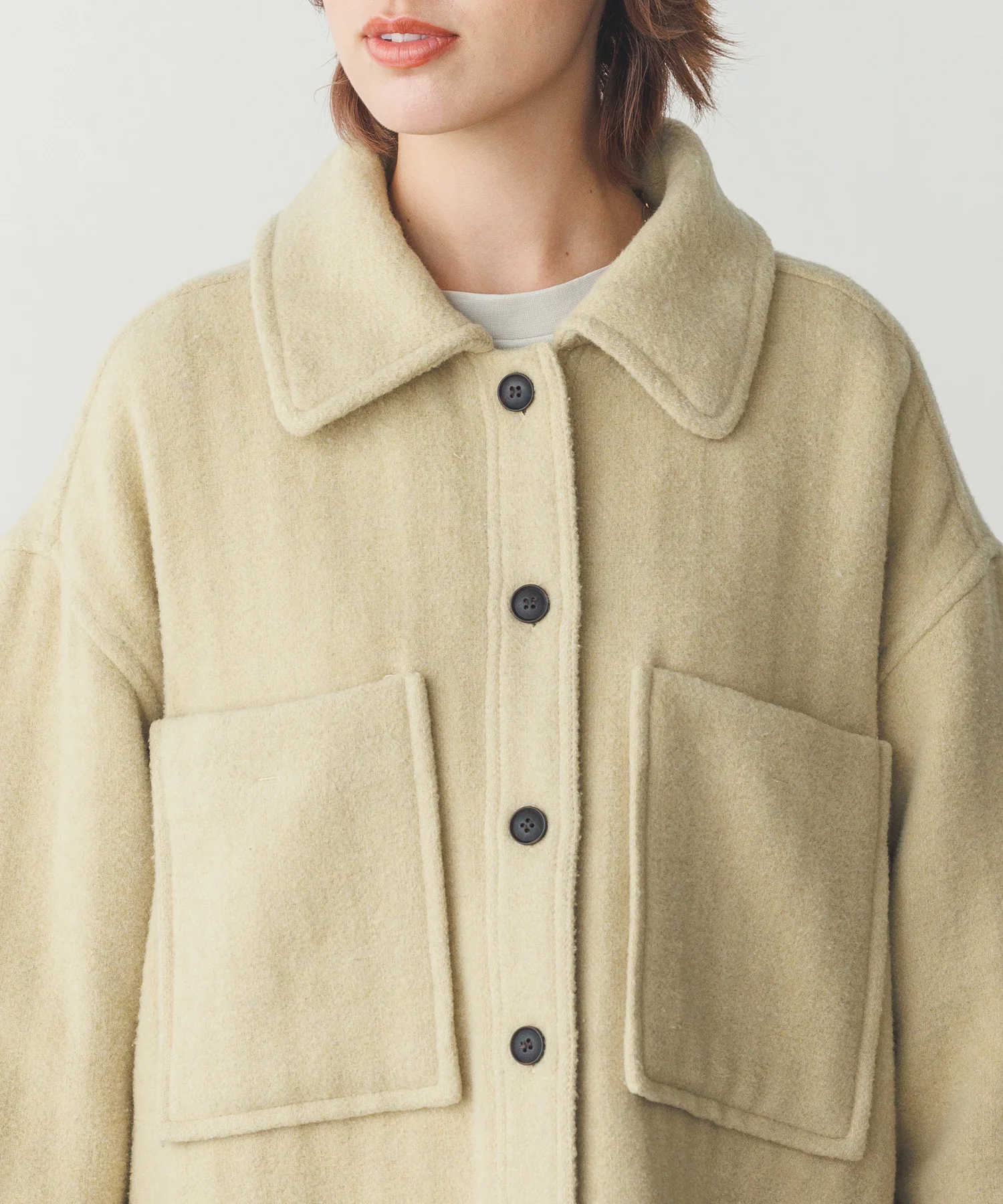 オーバーシャツブルゾン