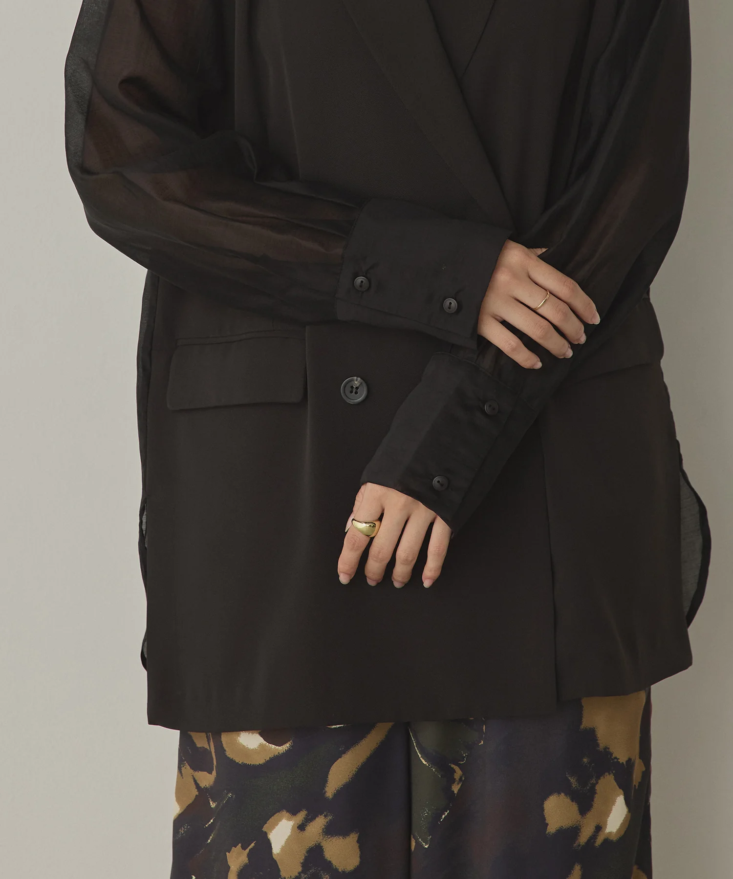 ポリツイル シアーテーラードジャケット