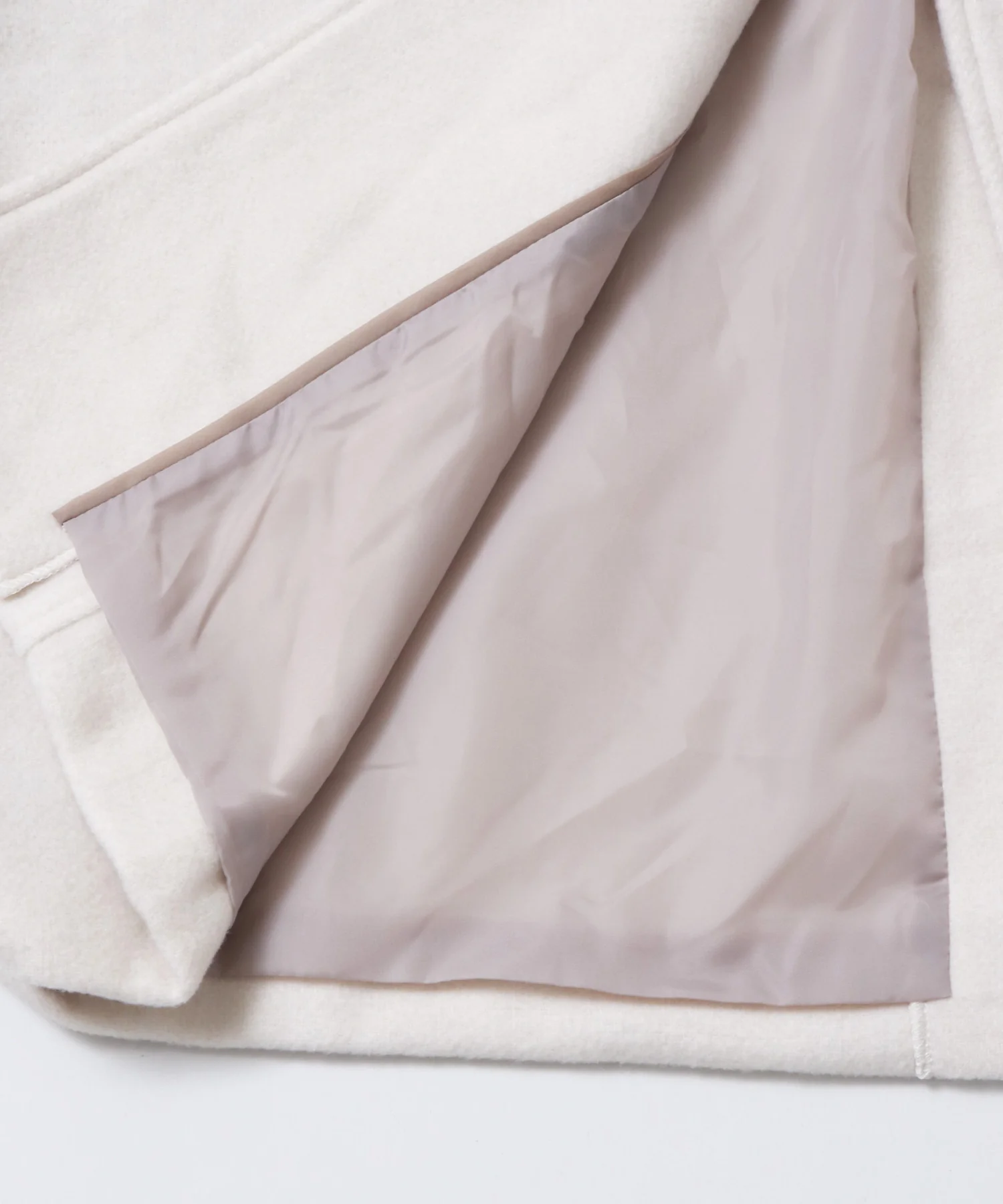 杢ヘリンボーン スタンドカラーコート