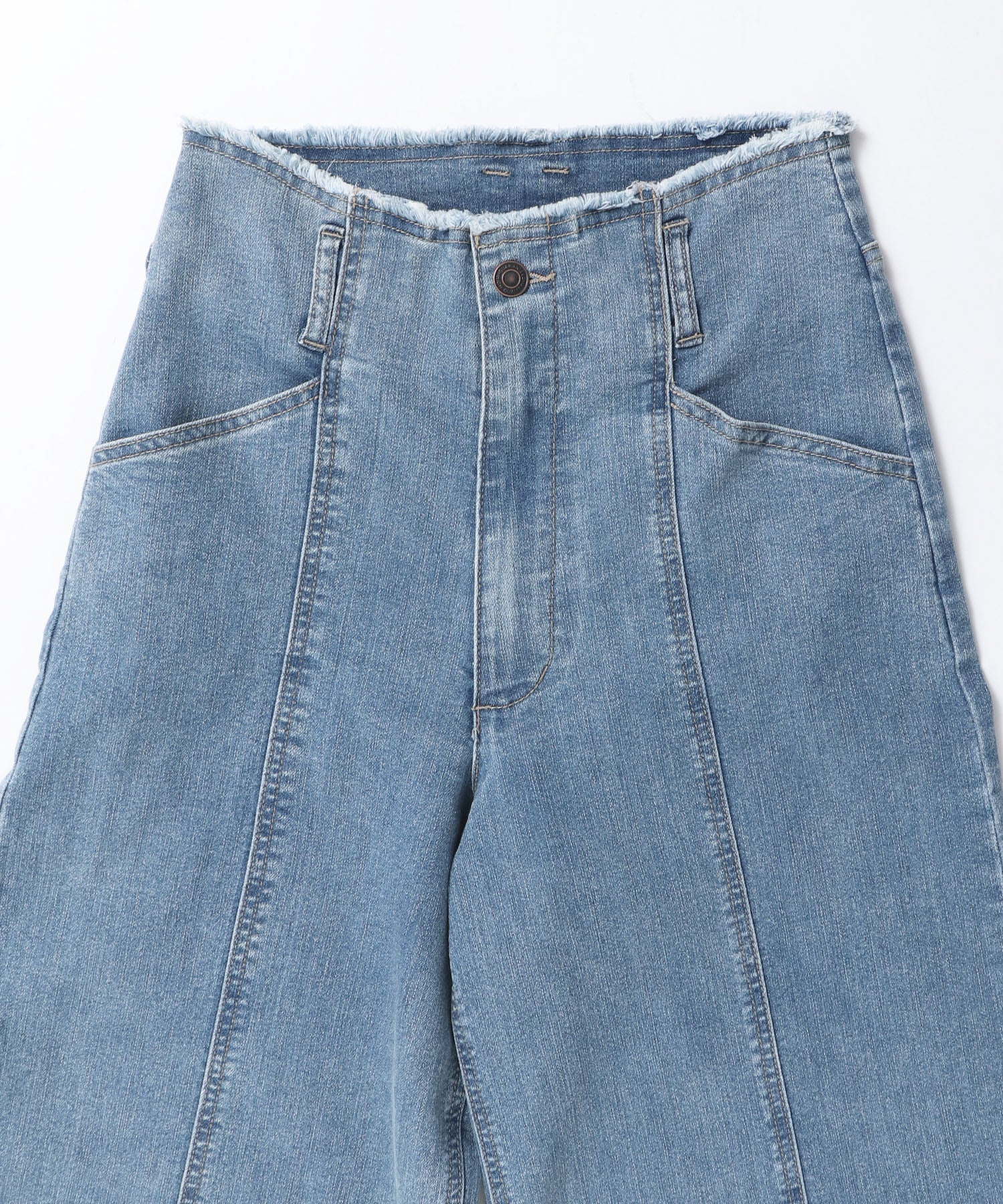 ツイル/デニム ワイドパンツ