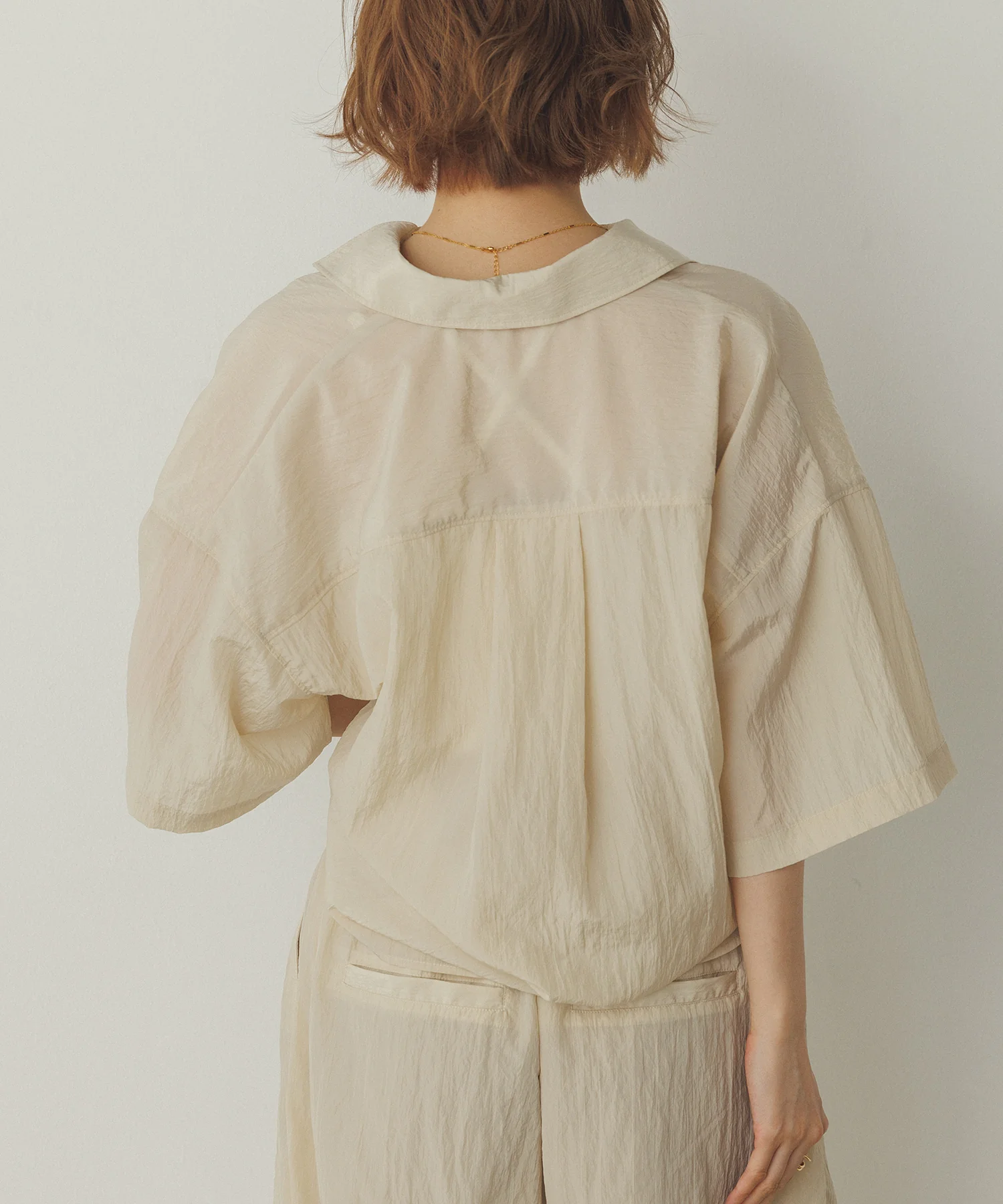 ワッシャー加工 2WAYシャツ