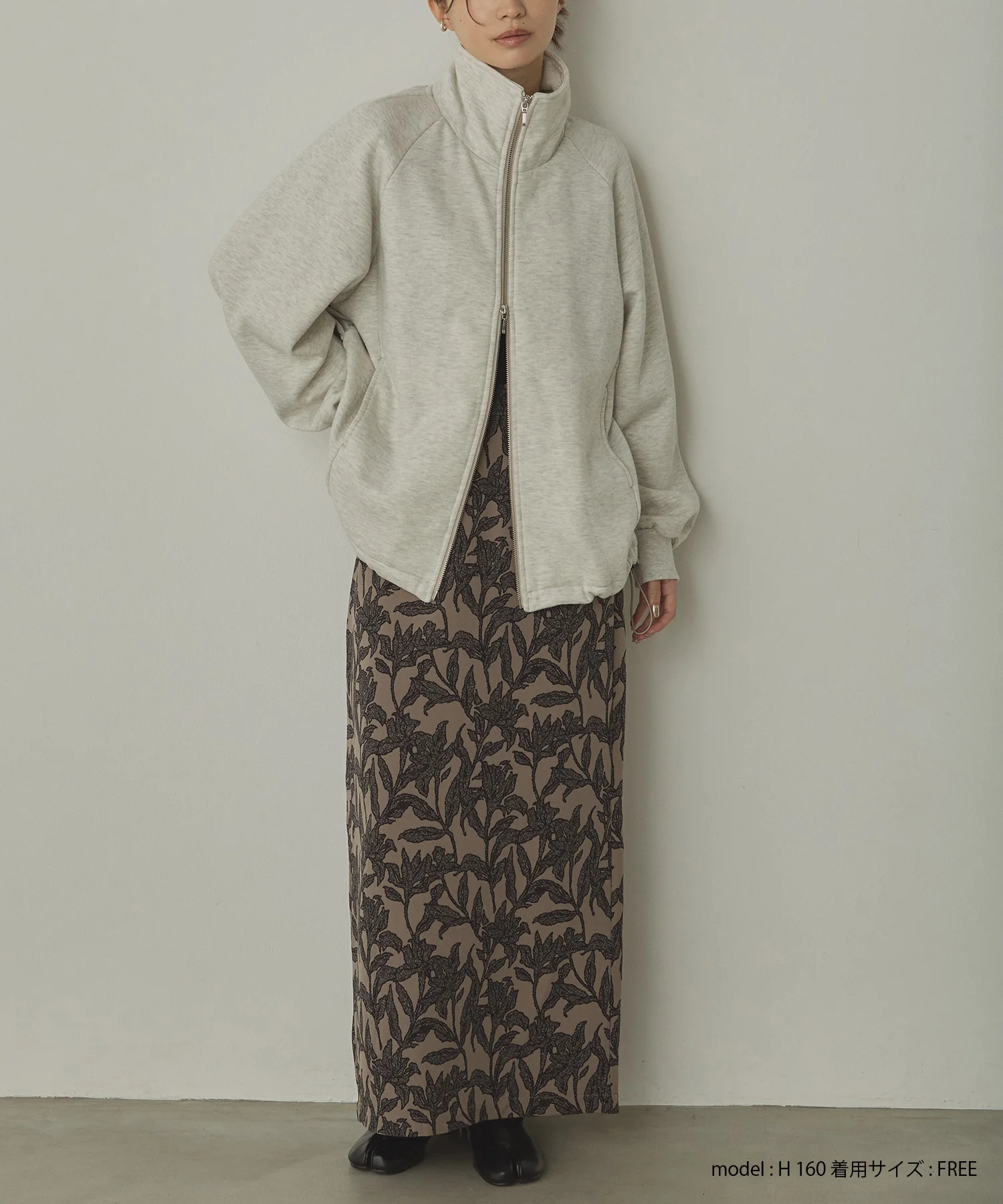 裏起毛 Wジップブルゾン