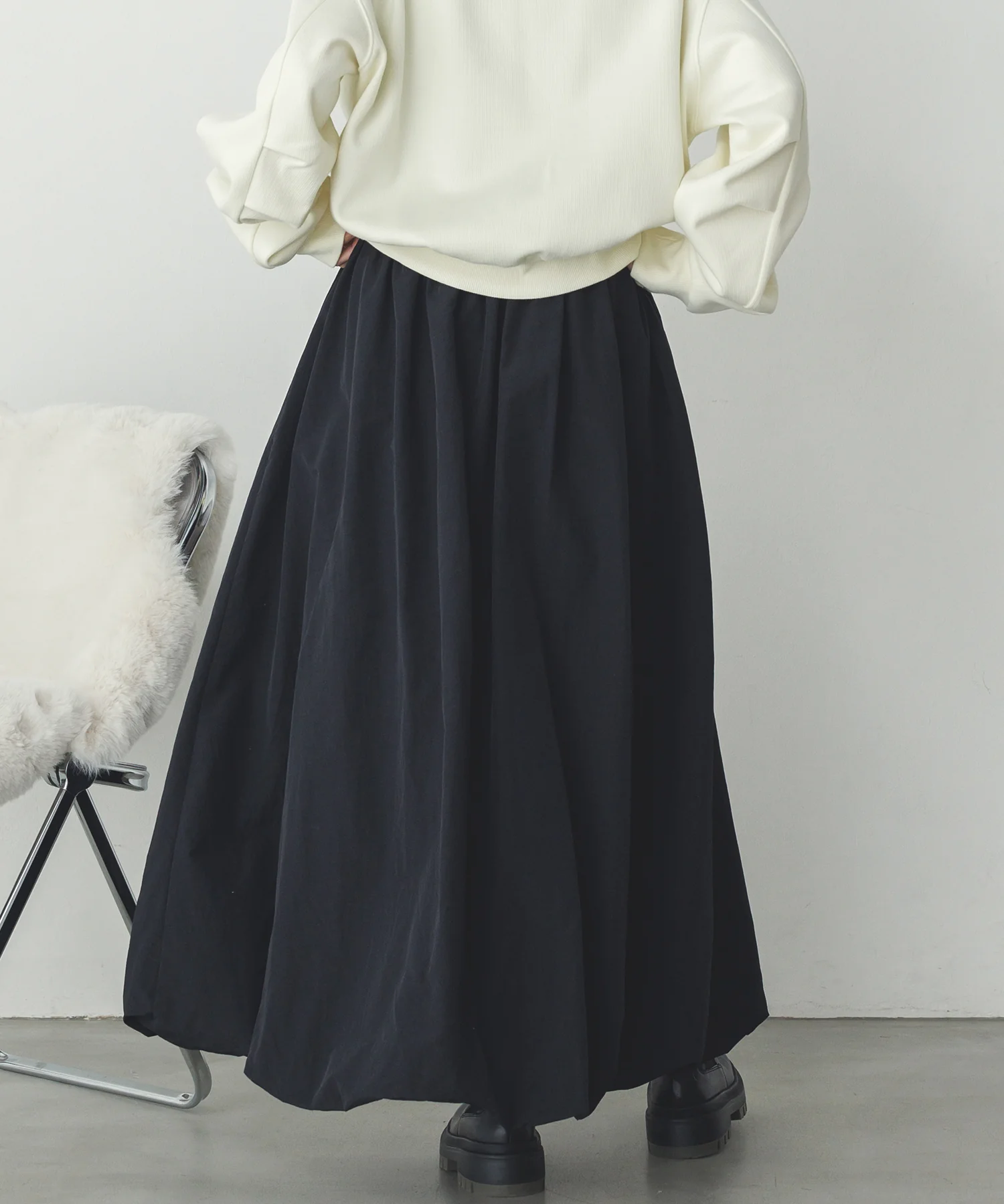 ナイロン バルーンスカート