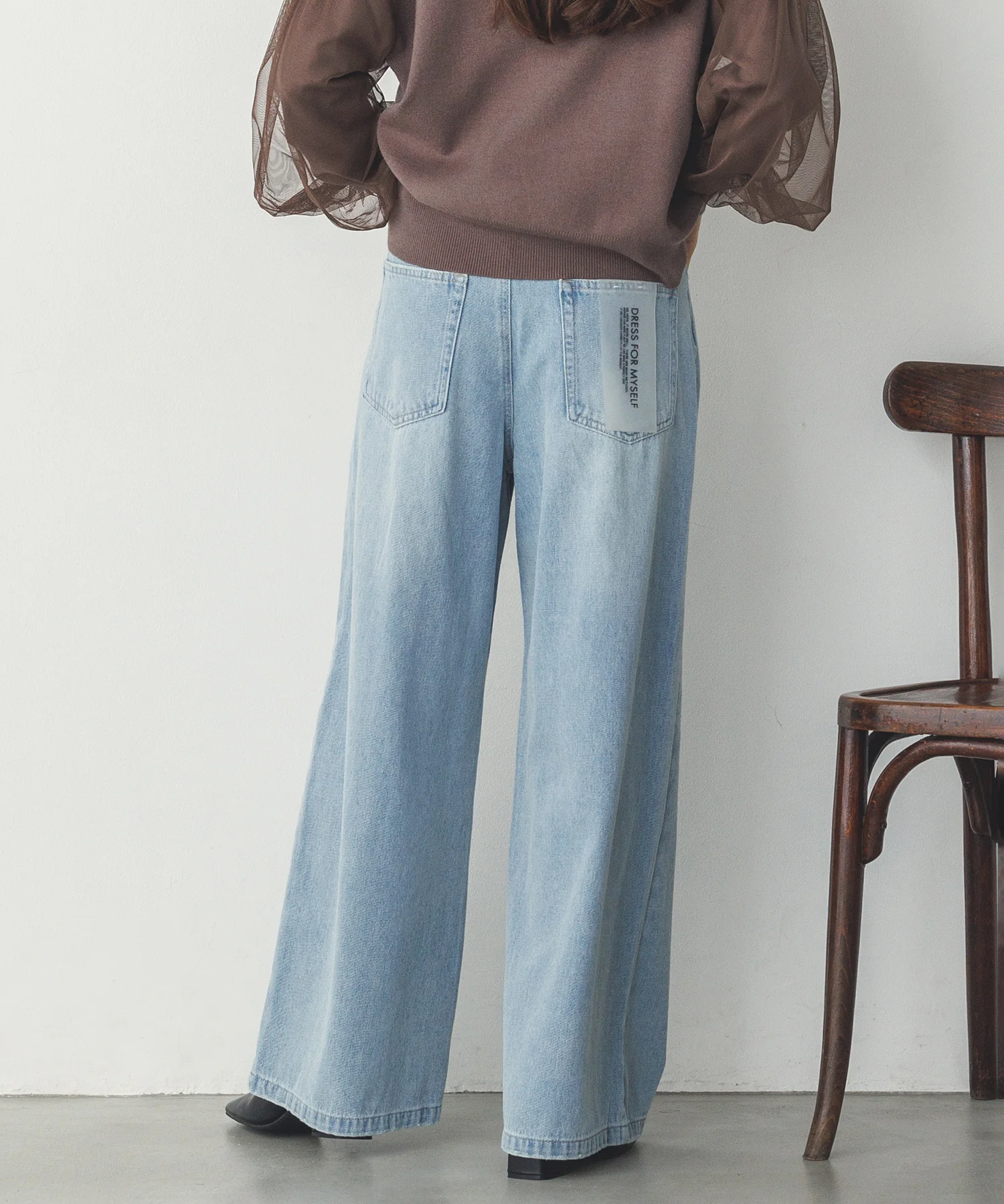 デニム/ツイル バギーパンツ