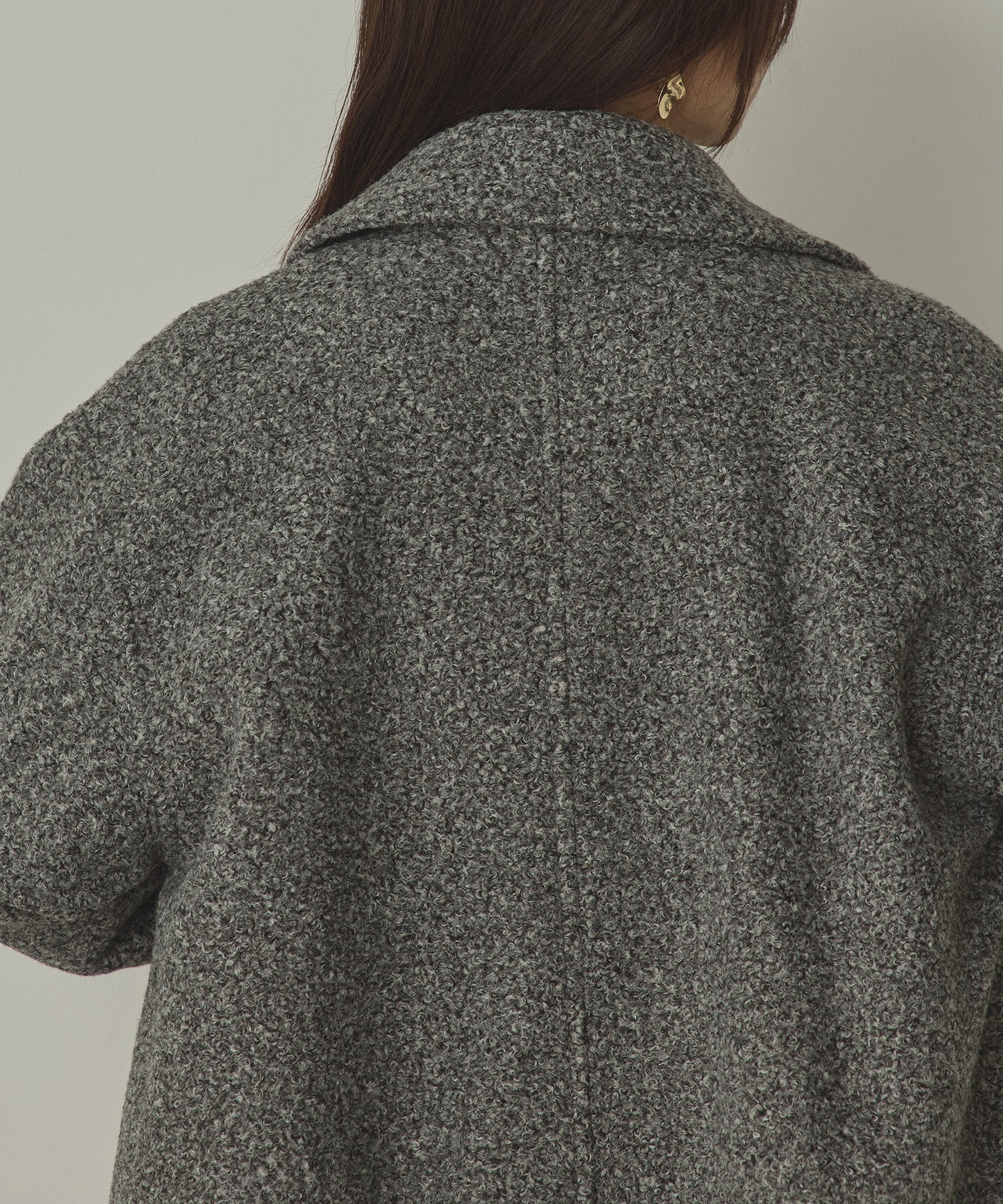 くるくるブークレ ミディアムコート