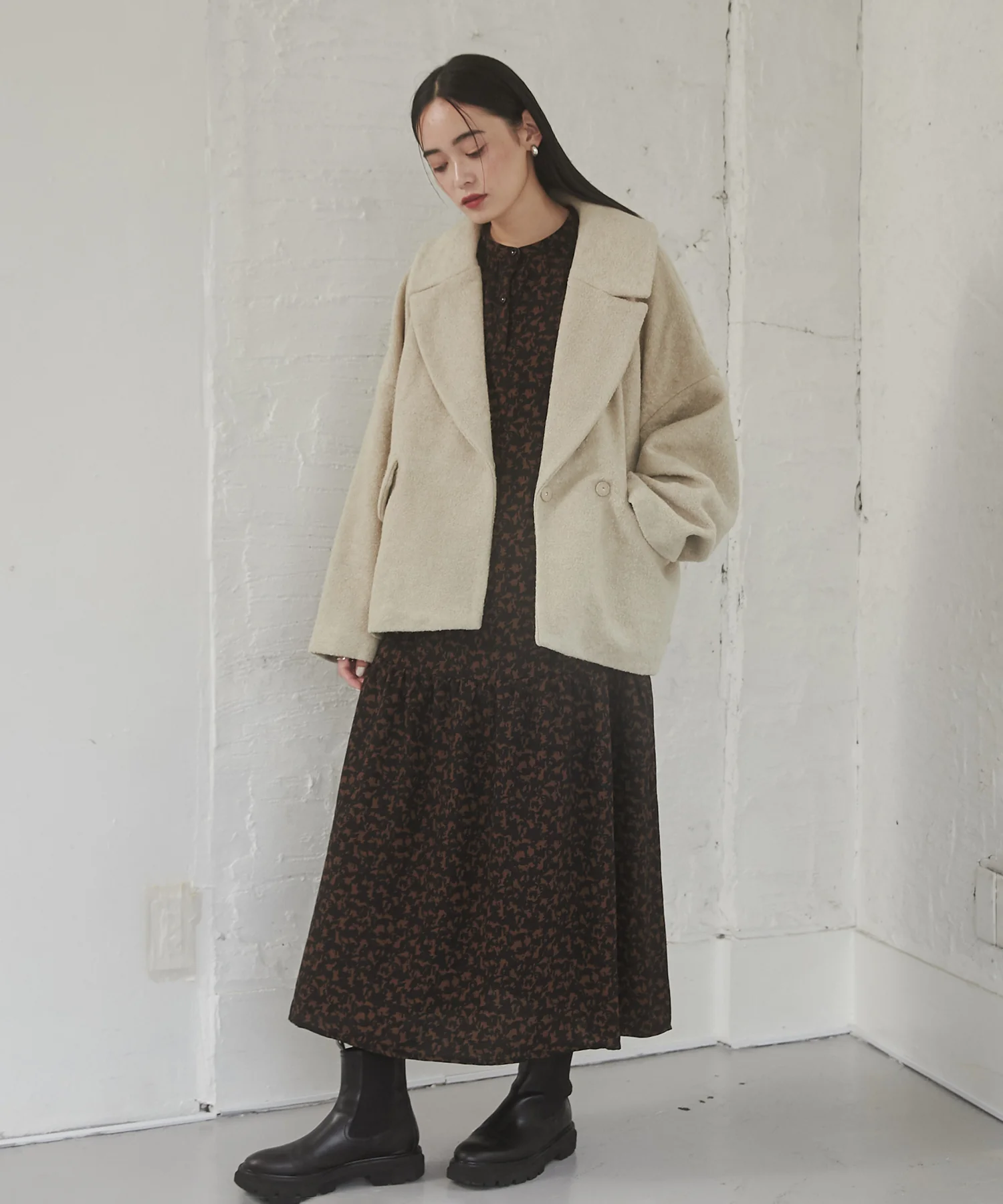 ミニブークレ オーバージャケット