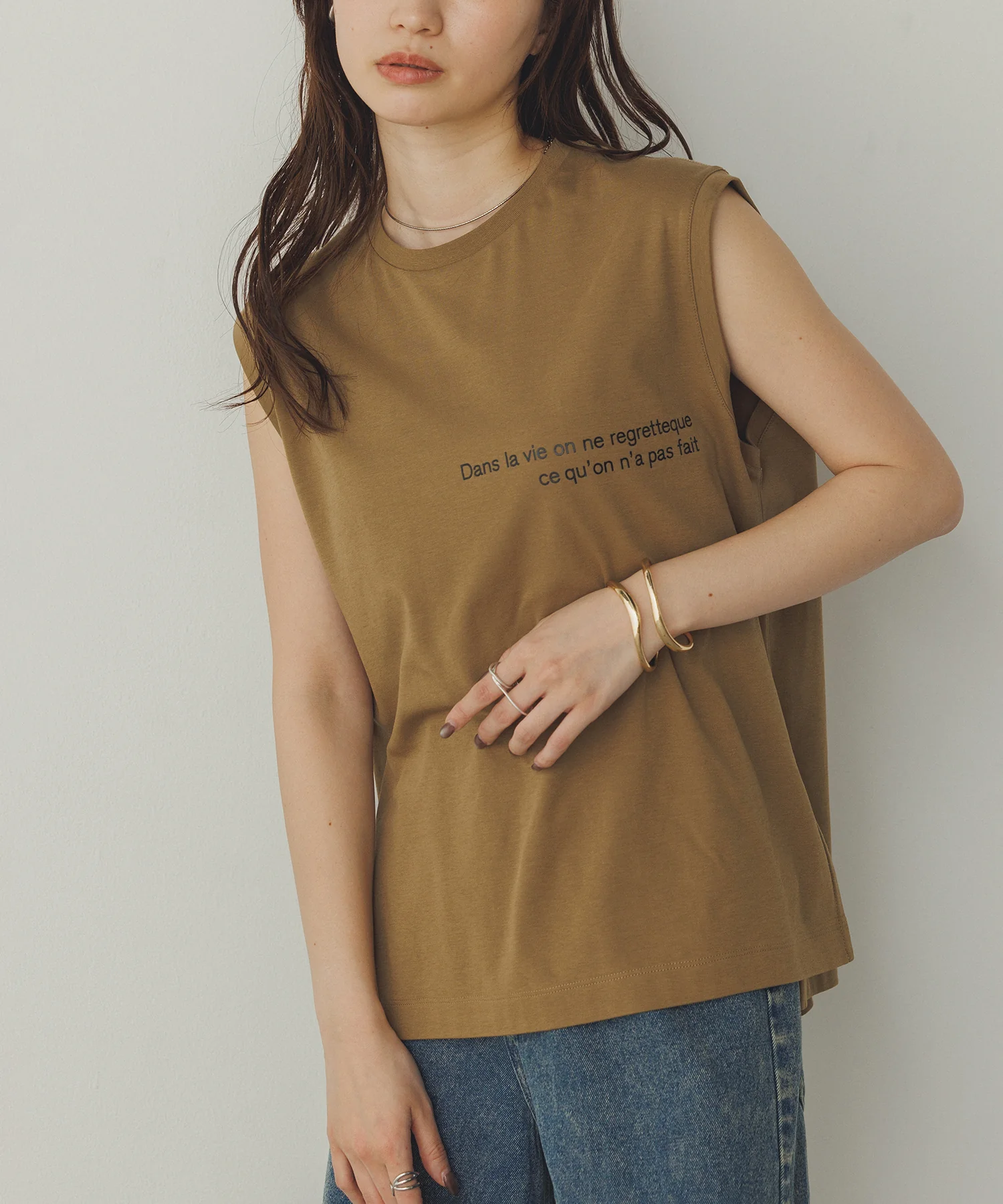 ミニロゴプリント フレンチトップス