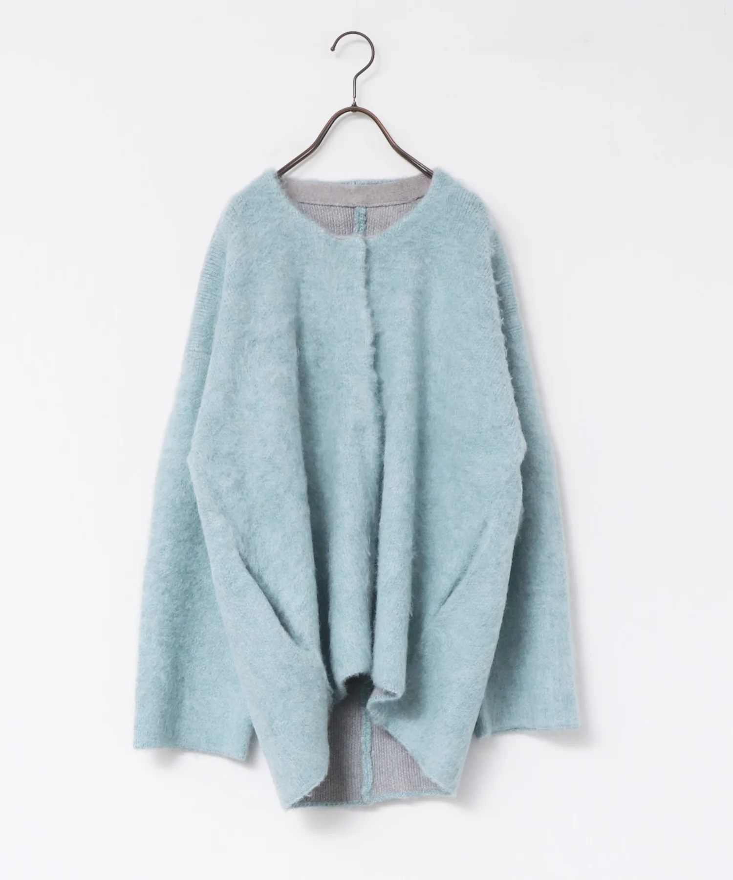 ダブルフェイス ニットコート