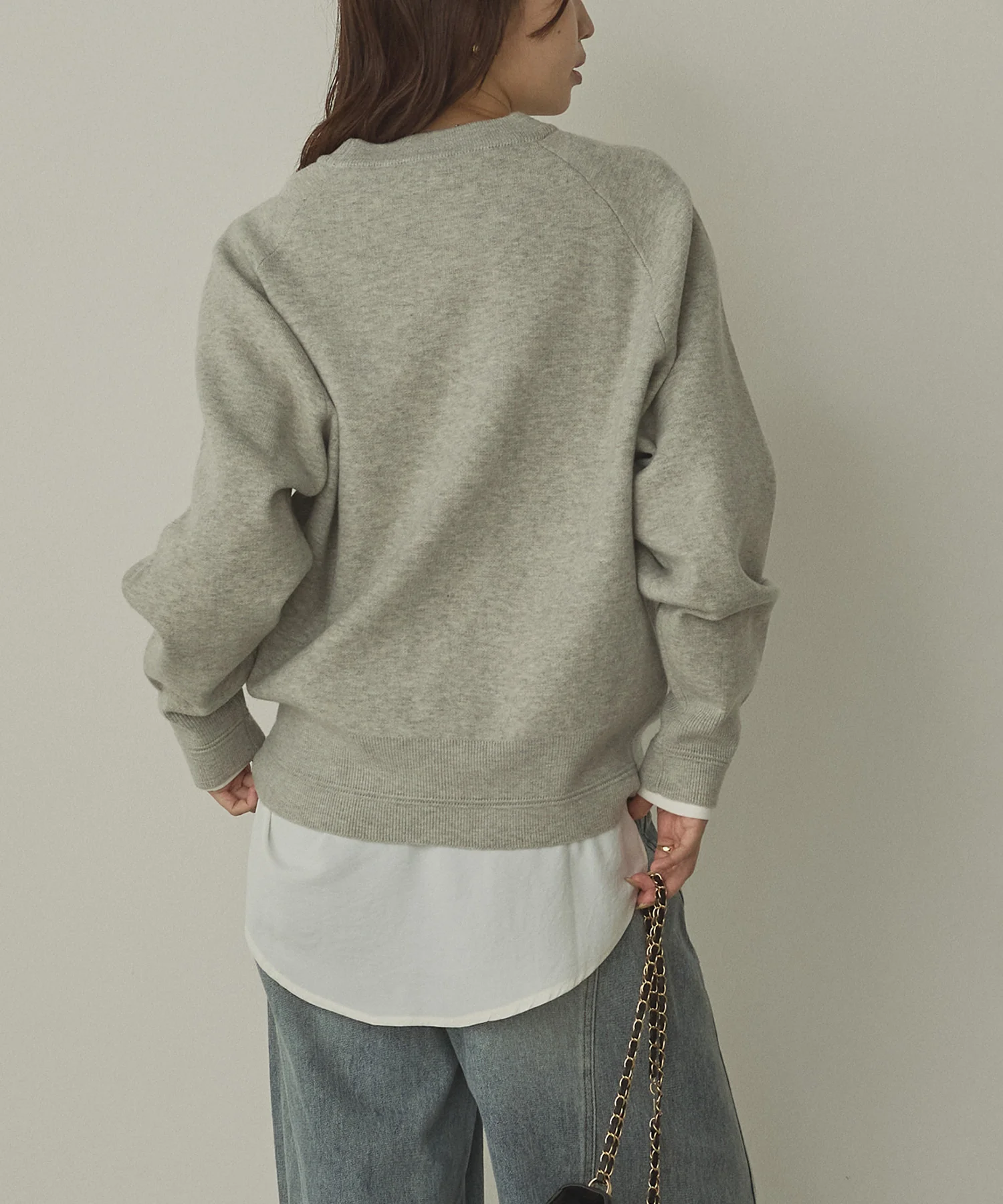 【WEB限定/別注】【新色追加】スウェットライクロゴニット