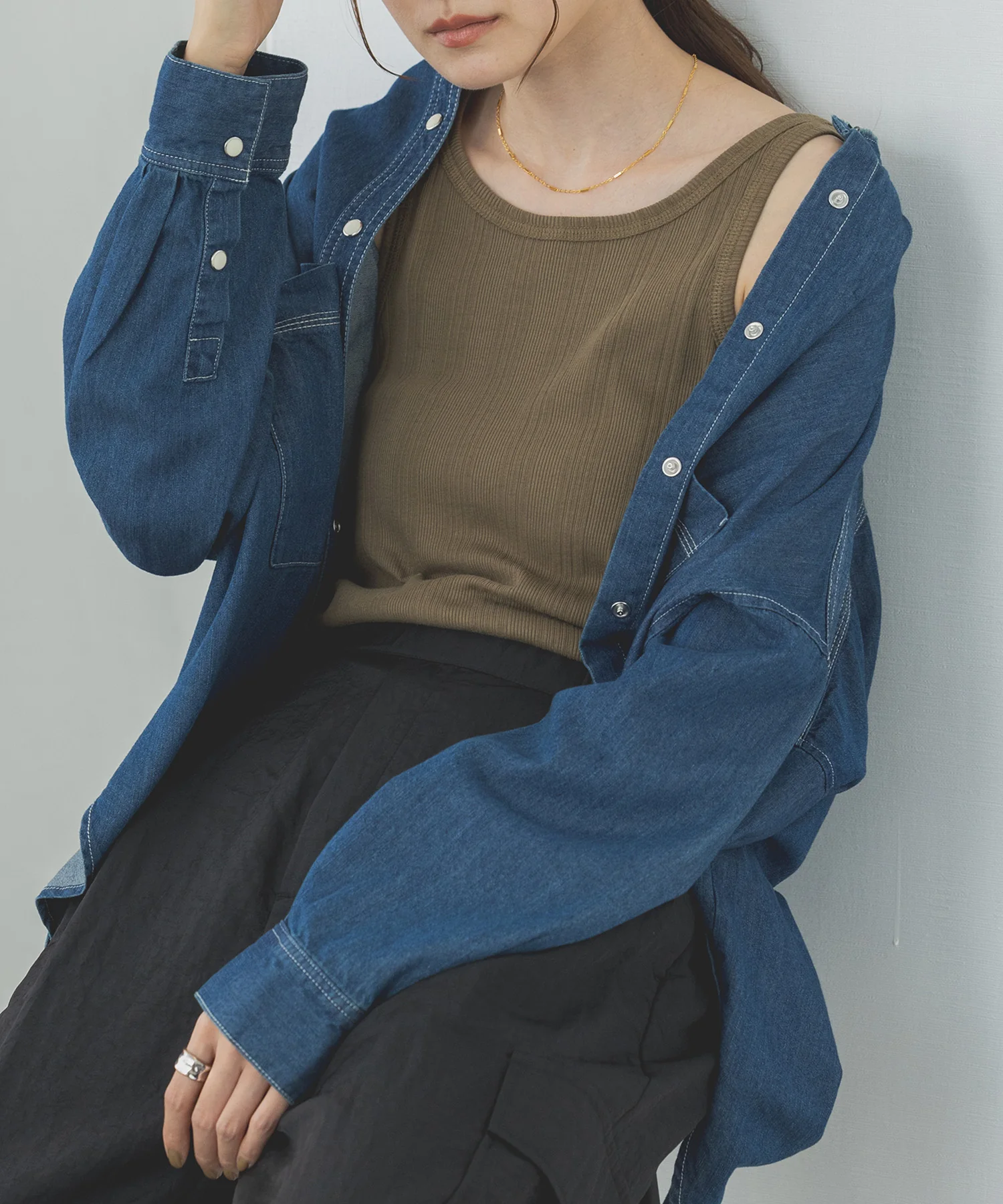 【新色追加】デニムオーバーシャツ