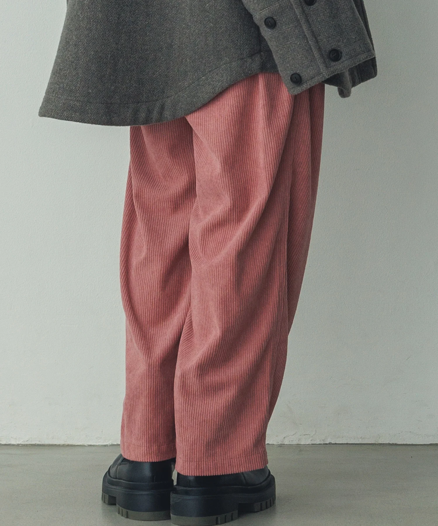 コーデュロイ コクーンパンツ