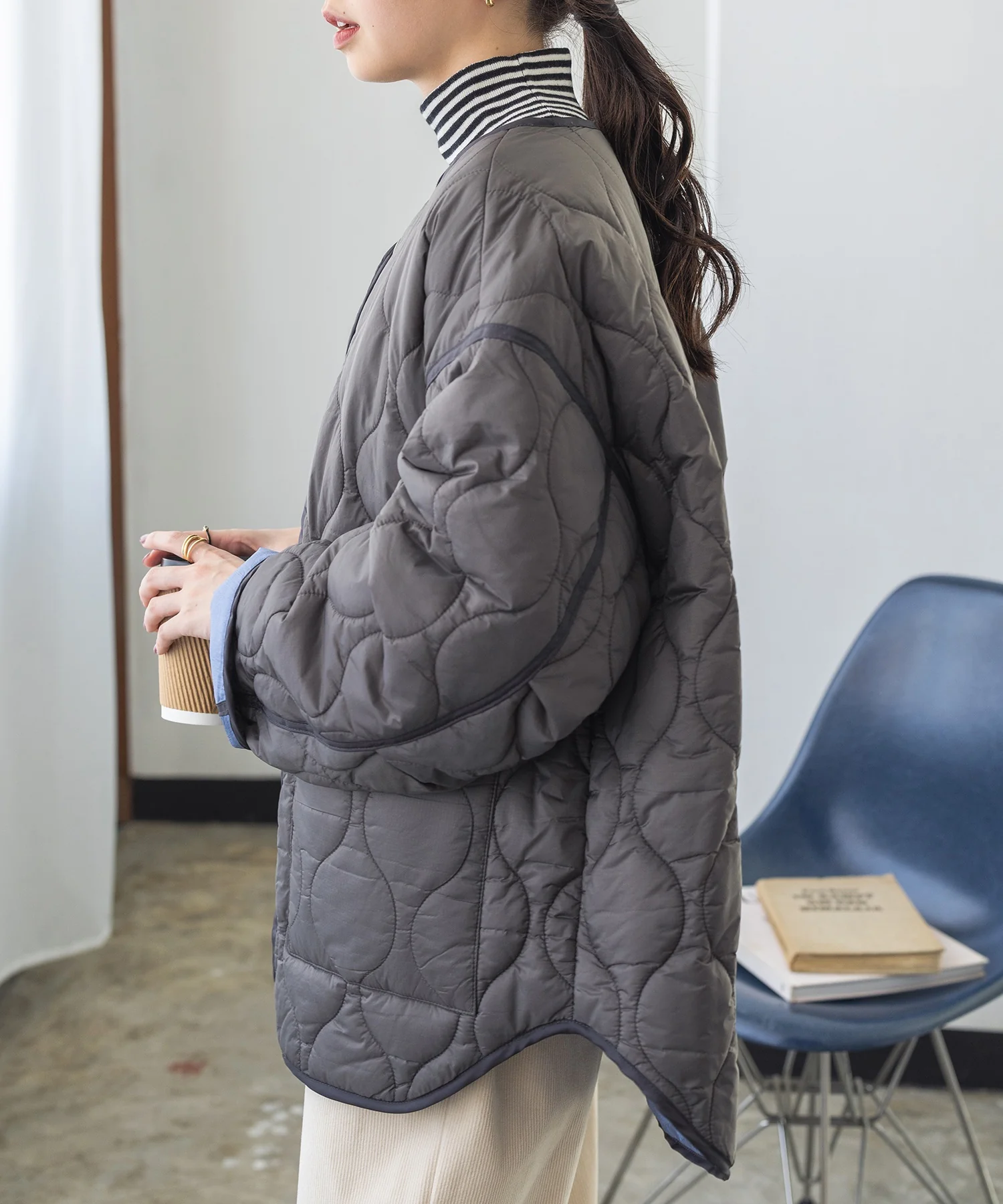 リップストップナイロンリバーシブルジャケット