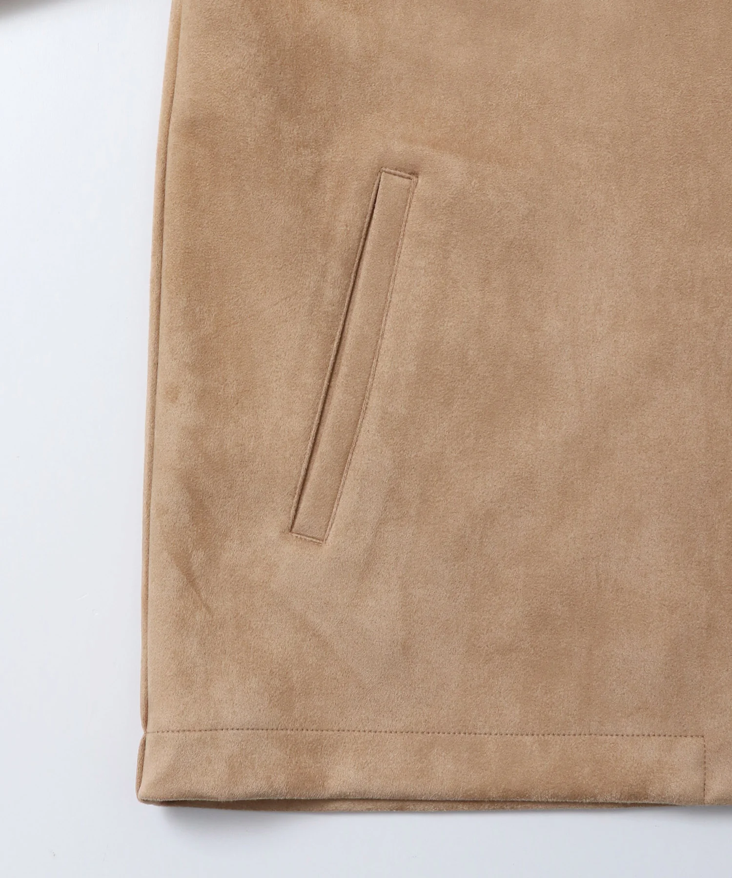 フェイクスウェード Wジップオーバーブルゾン