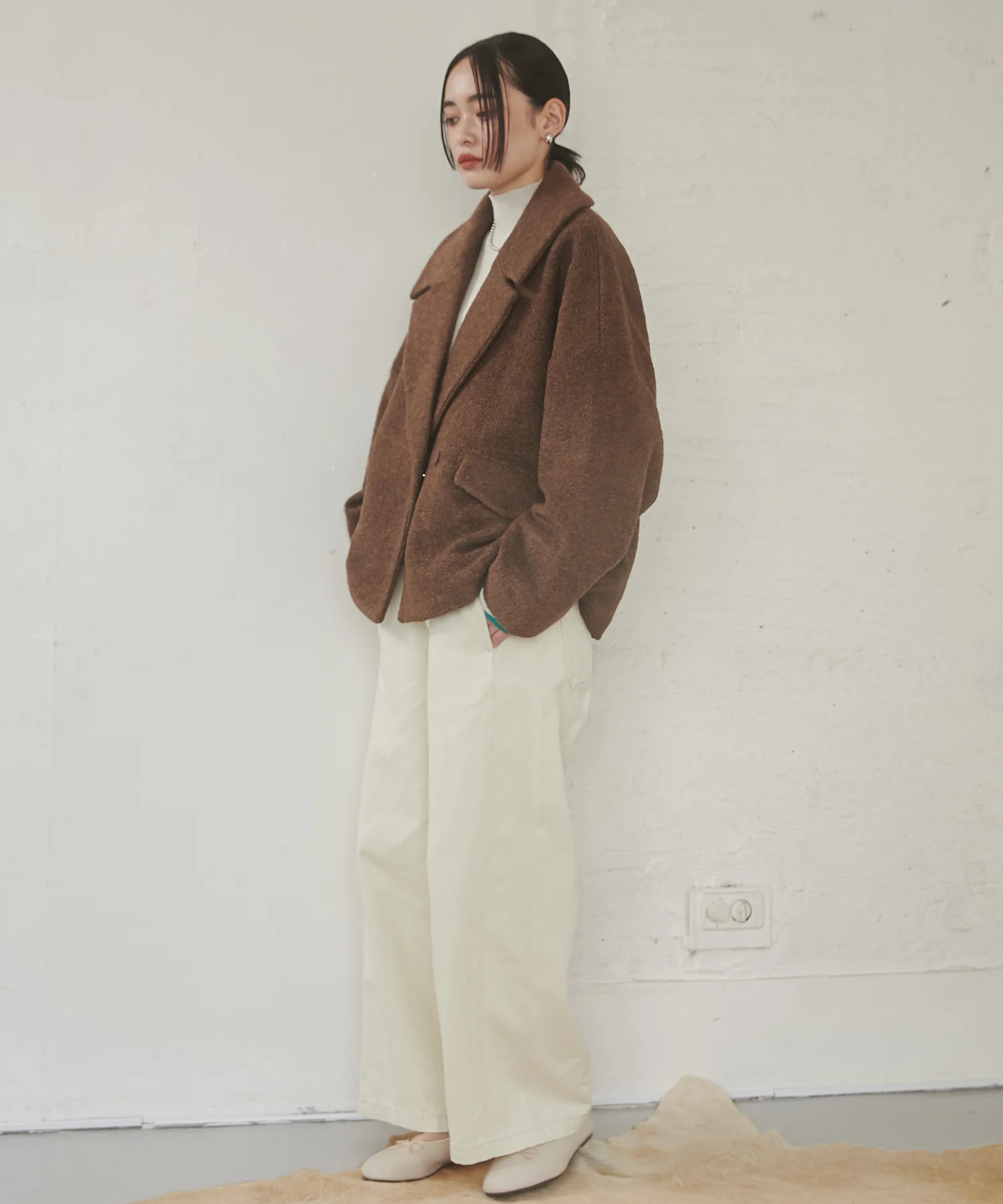 ミニブークレ オーバージャケット