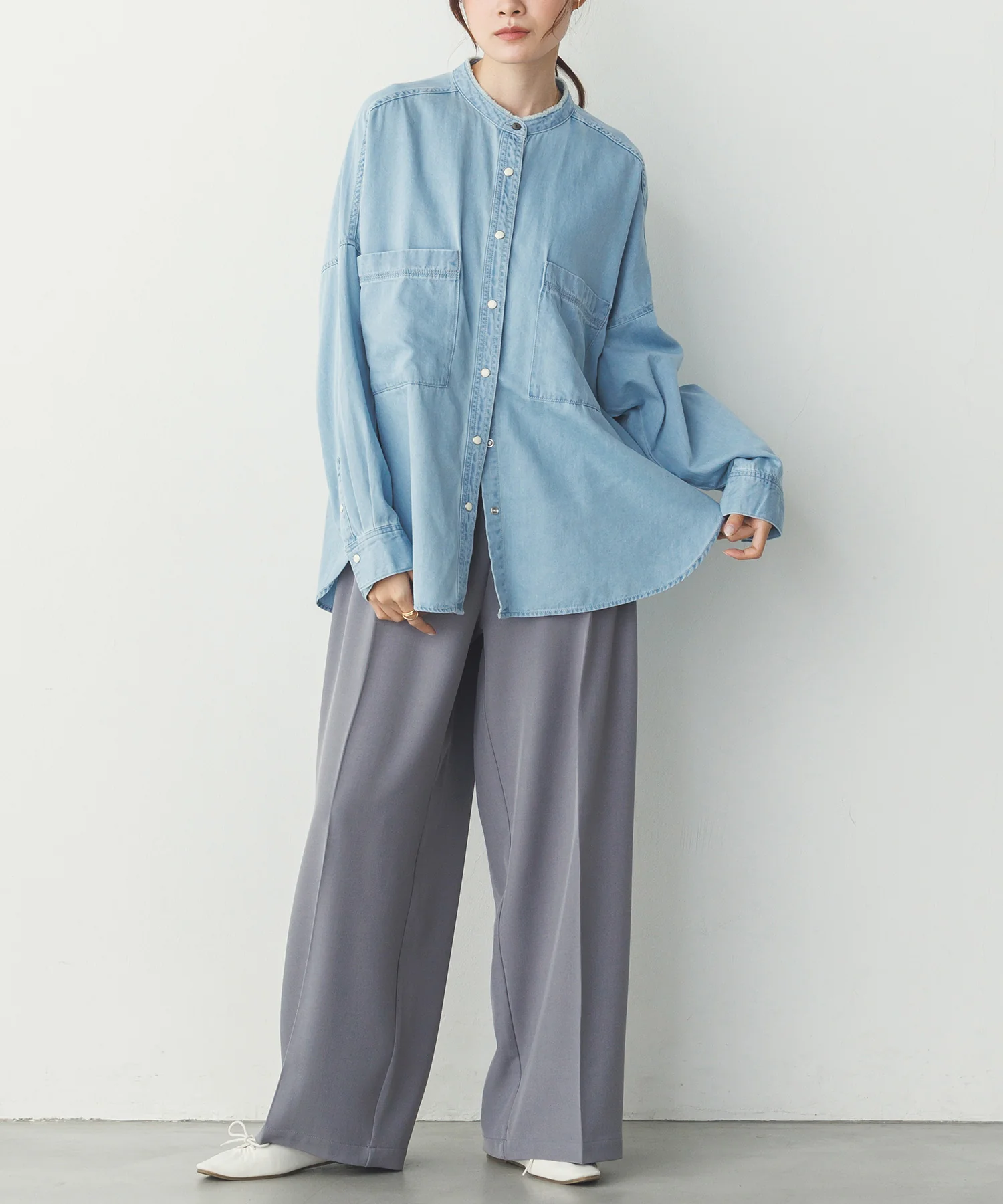 【新色追加】デニムオーバーシャツ