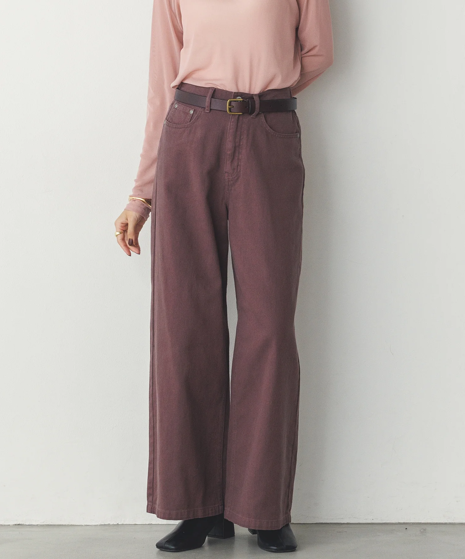 デニム/ツイル バギーパンツ