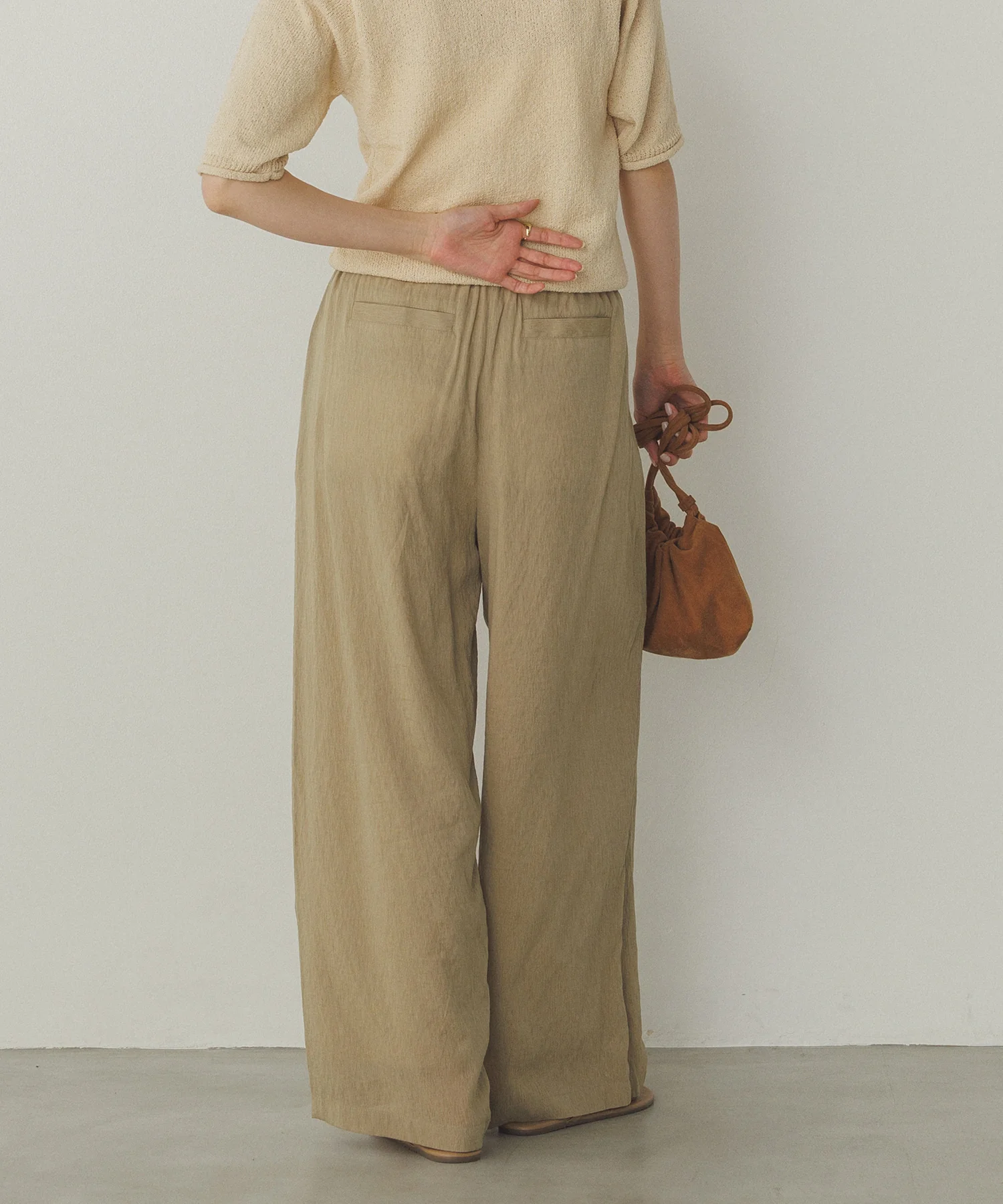 シアー ストレートパンツ