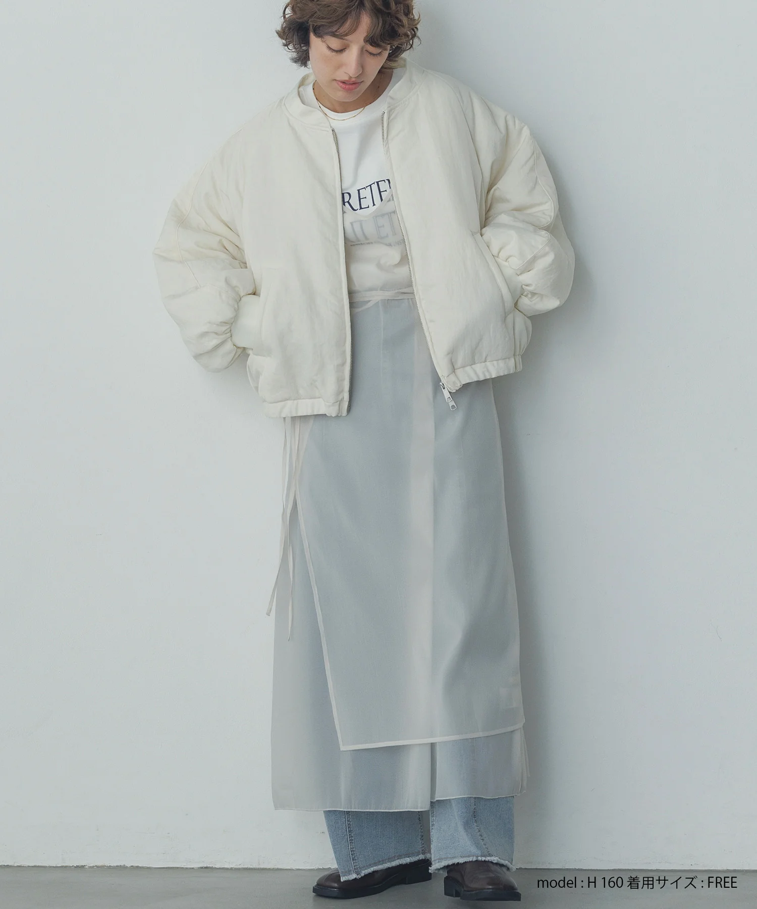 ナイロンツイル バルーンブルゾン