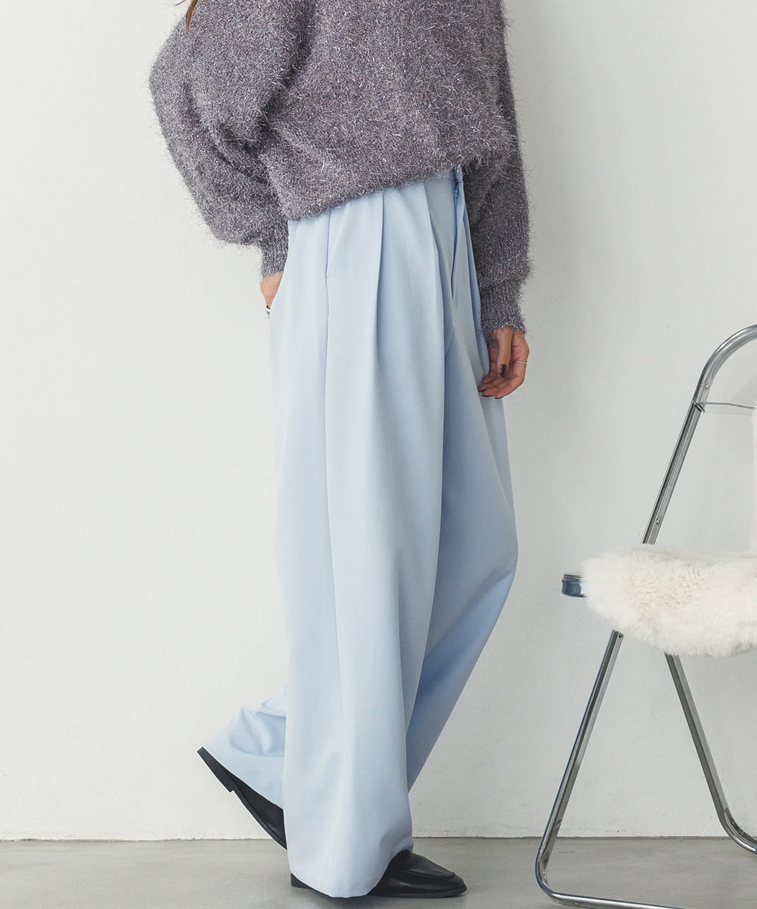 ストレッチワイドパンツ