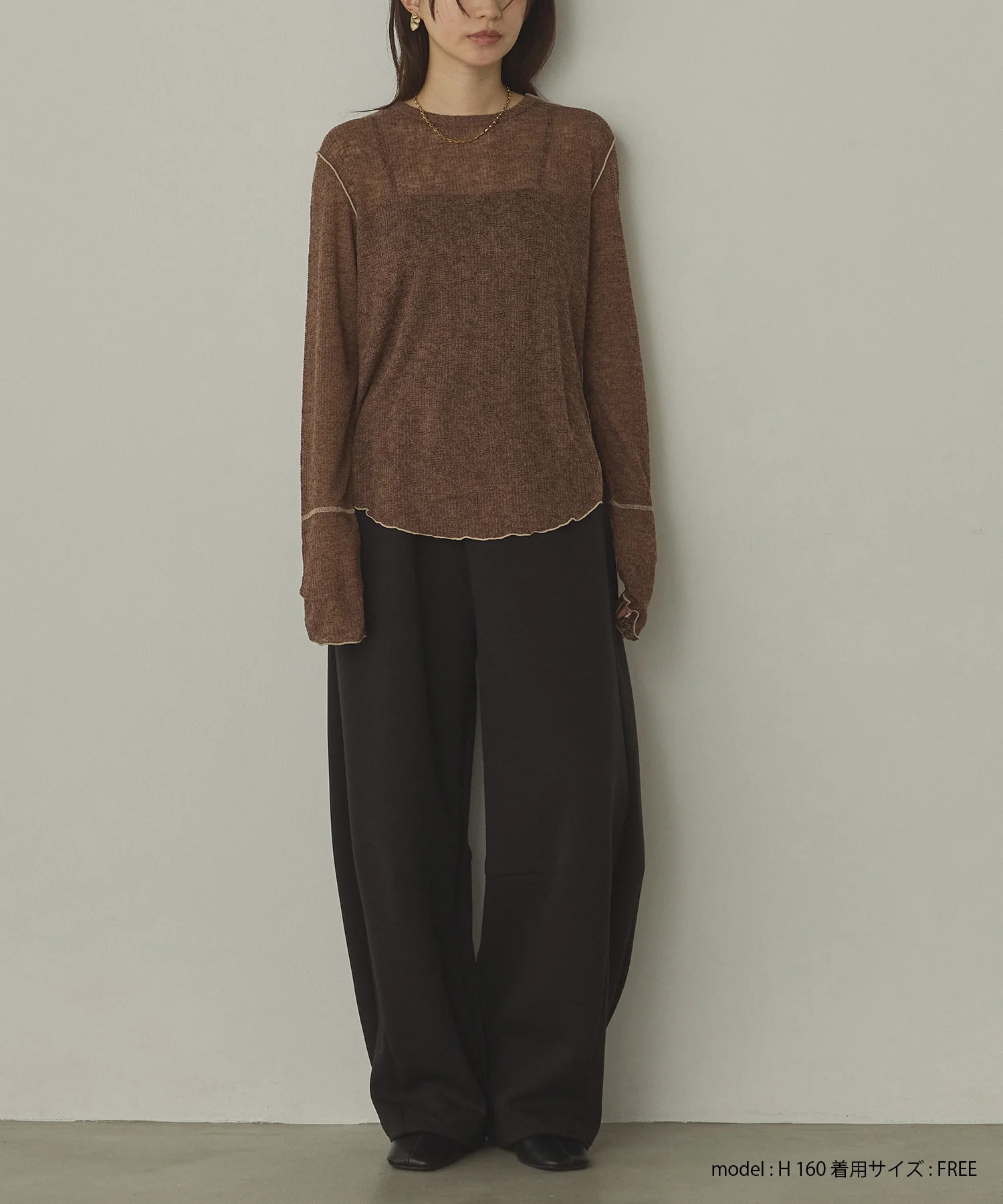 【新色追加】配色メロウ シアートップス