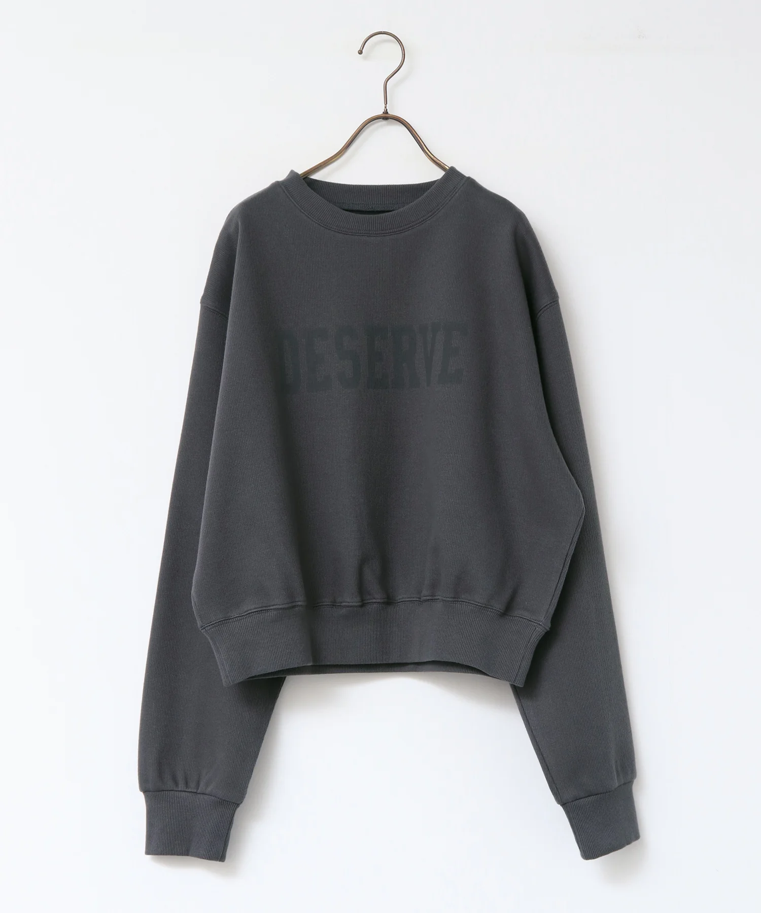 スリーブタック ロゴプリントスウェット