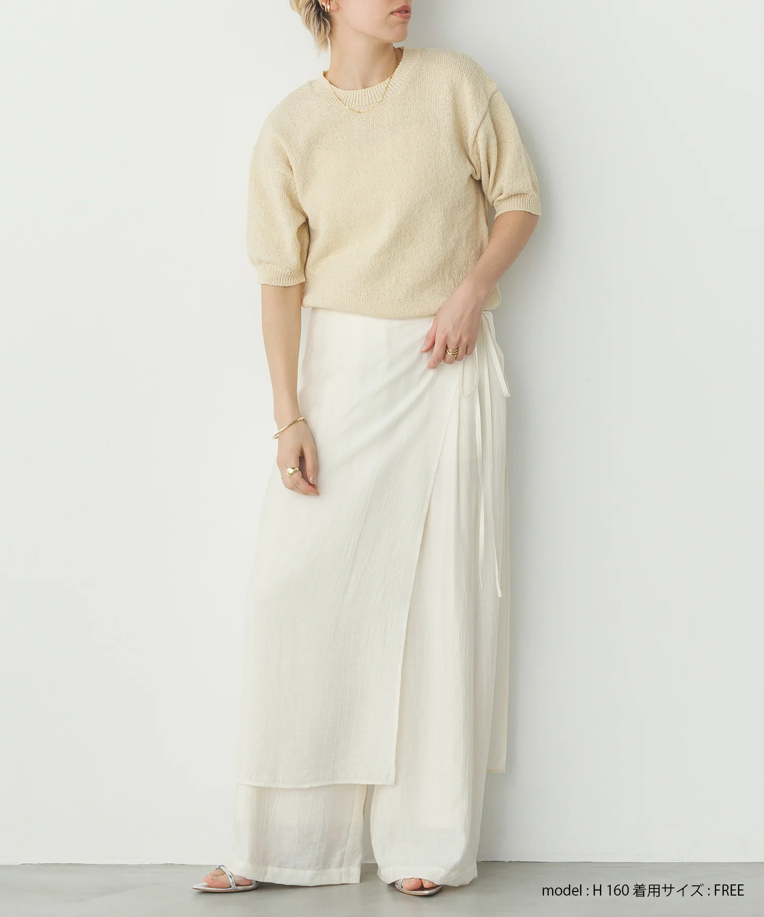 【別注】ハーフスリーブ サマーニット