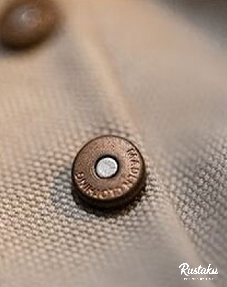 レトロ風刺繍ワッペン付き 　バイカラーキャンバストートバッグ